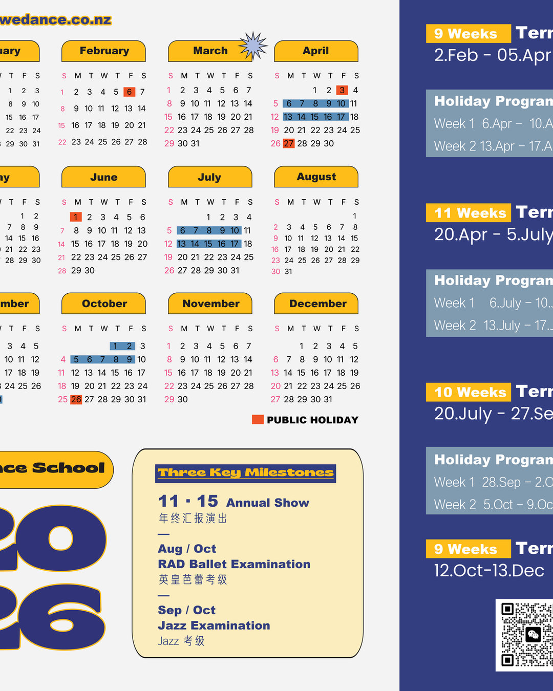 Term 1 Wrap-up & Public Holiday Notice – Wedance School
