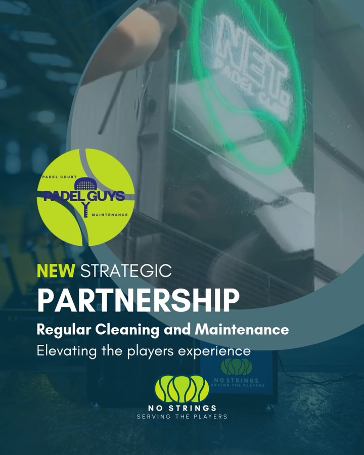 We are pleased to share we are now working in collaboration with @padelguys__ to bring regular cleaning and maintenance to our growing network of partner clubs.
@padelguys__ specialise in keeping padel courts looking and performing at their best. From professional court cleaning that improves grip and play, to streak-free window cleaning using purified water, they make sure every detail is covered.
Feel free to reach out directly to secure your venues regular maintenance cycle alongside our innovative Padel Partner Pro range of automation!
#padel #partnership