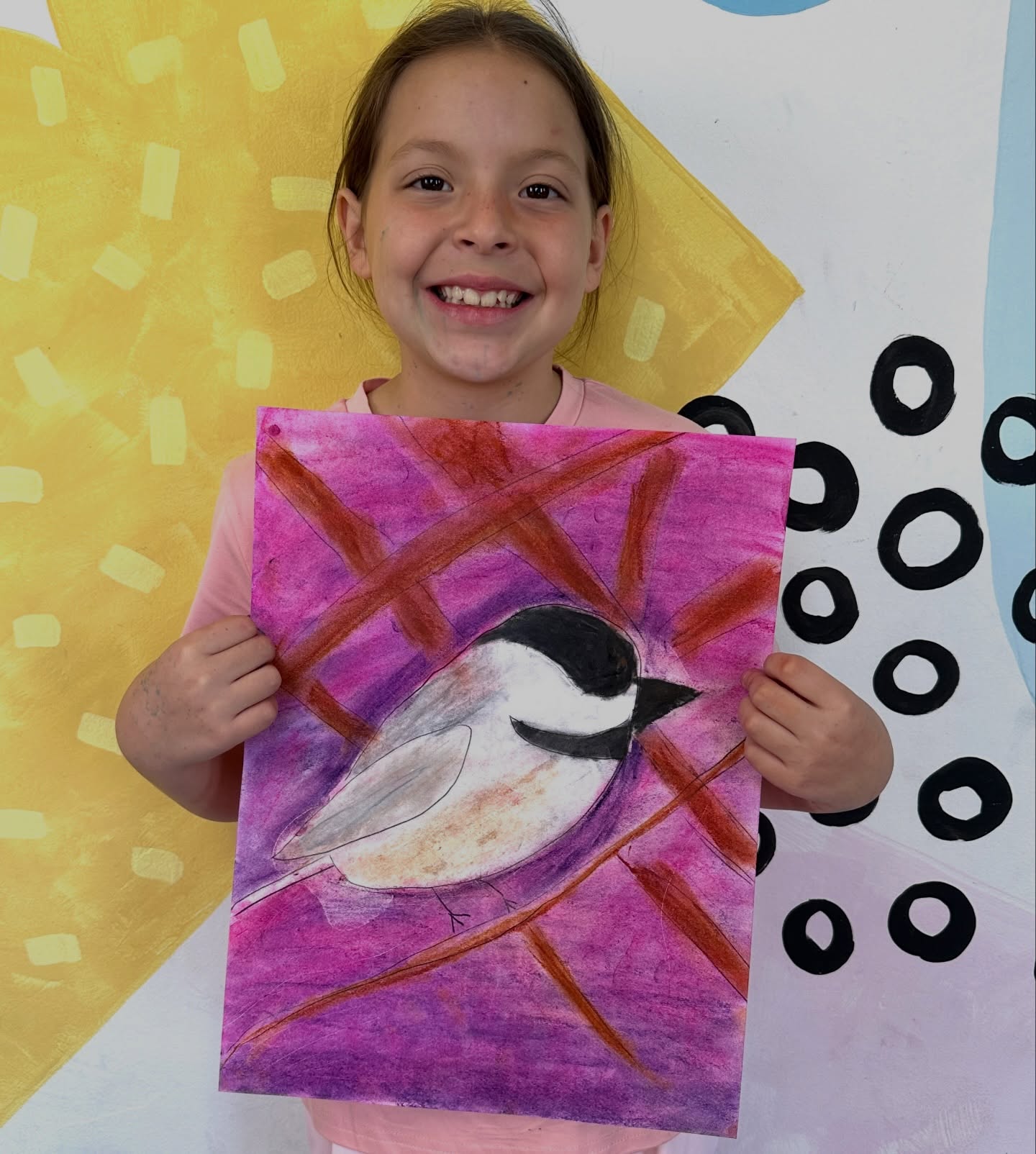 Beautiful pastel birds from my after school art students!