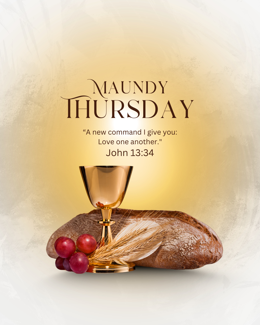 🌿 Maundy Thursday 🌿
On this night, Jesus shared a final meal with his disciples—a moment of humility, service, and love.
We remember the washing of feet and his command to love one another, reflecting on the depth of his sacrifice and the grace offered to each of us.
“A new command I give you: Love one another.” – John 13:34
This is a time to pause, to reflect, and to consider how we live out love in our own lives.