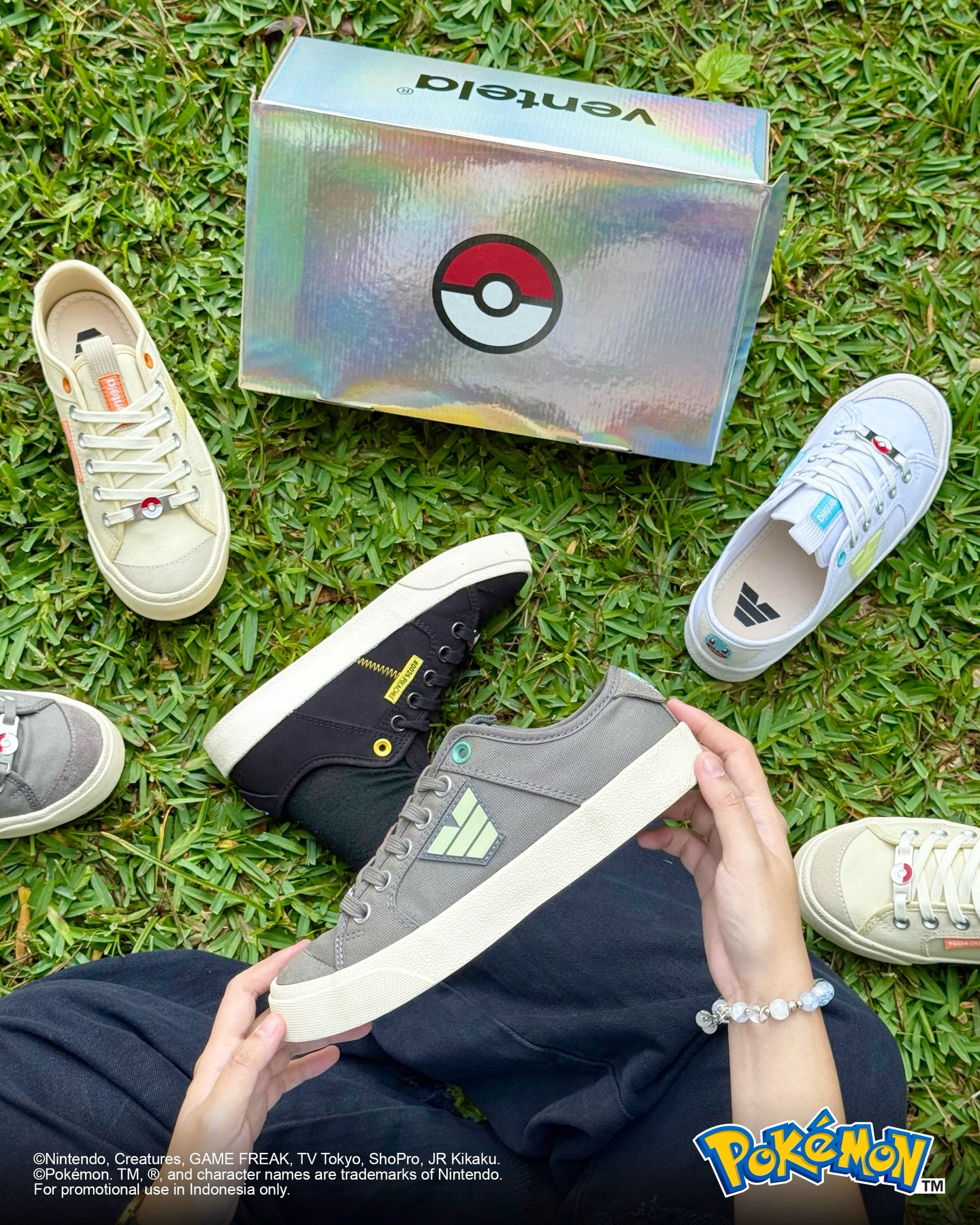 “Ngadem sambil mikir… Hari ini melangkah bareng siapa ya? Pikachu, Bulbasaur, Squirtle, atau Charmander?”
#VentelaChampion #Pokémon