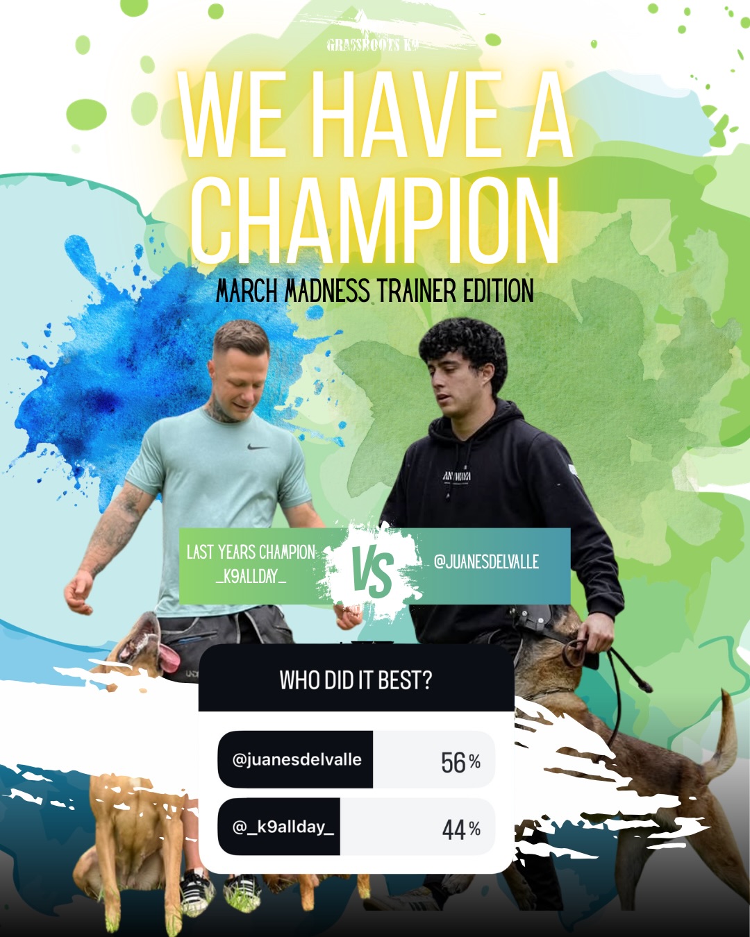 Final votes are in.
This year came down to a true test — last year’s champion vs a new contender.
And we have a new title holder.
2026 March Madness Trainer Edition Champion:
@juanesdelvalle
Stepping in and taking it from the reigning champion isn’t easy.
Thank you to everyone who competed, and to last year’s champion for stepping back in and showcasing their work
again. Respect all around.
Can’t wait till next year !