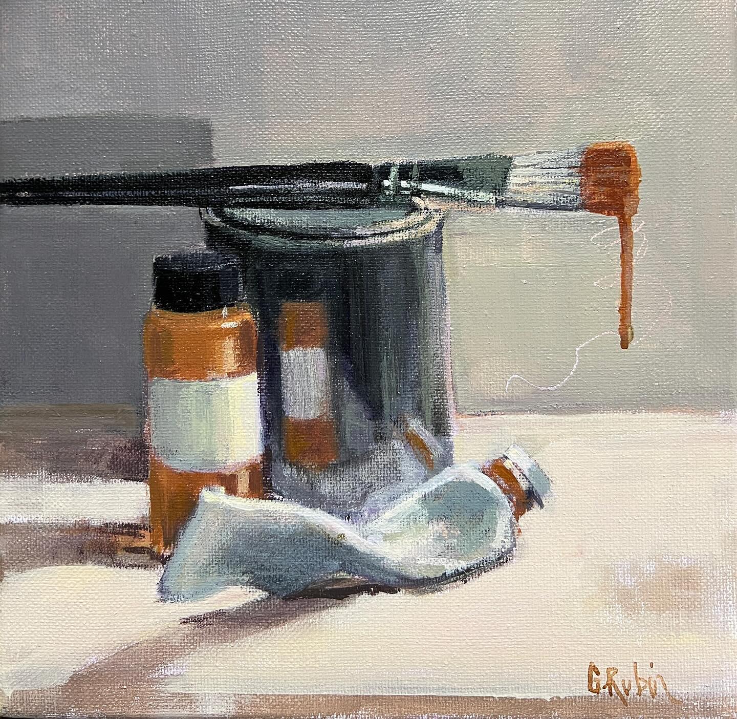 Day 13 of 30 #stradaeasel
Art Supplies 8x8
I’d rather shop for art supplies than shoes!
“Actions express priorities.”
Mahatma Ghandi
**********************************
The details:
Once again, I am participating in a challenge to paint a painting a day for 30 days.
The painting has to be created from real life, no photos.
All the paintings are offered for sale by donation at the end of the month.
100% of the proceeds will go to the Chiron Fund at the Vancity Community Foundation.
To date, thanks to you all, my challenge paintings have raised over $6300 for the Fund.
For the past 2 years, the fund has donated funds for art therapy sessions at the Club at MRPM Community Services.
#stradaeasel #stradaeaselchallenge2024 #stilllife #stilllifepainting #opusartsupplies #bcartist #dailypainting