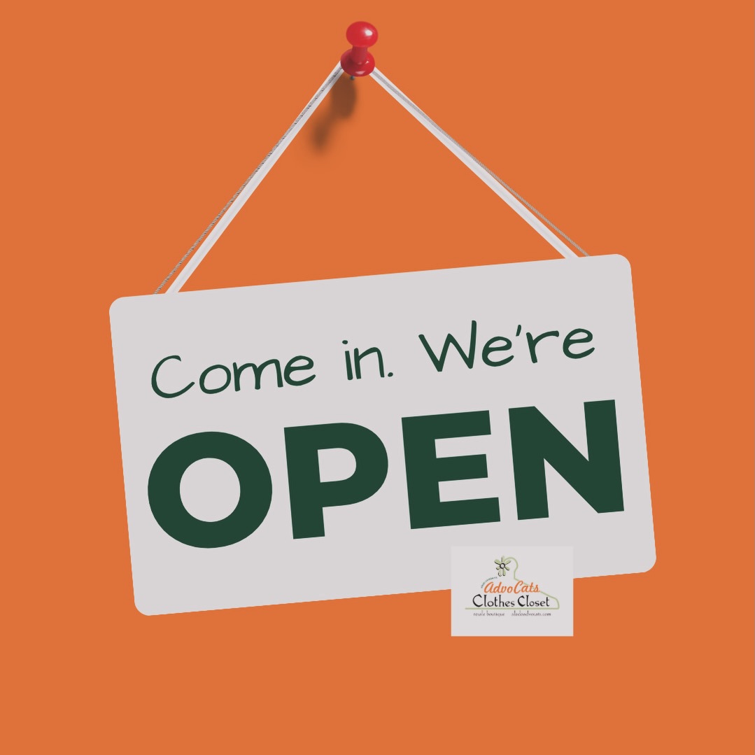 Clothes Closet is open today, come in and shop!
Tues-Thurs & Saturdays 10-2
209 E Oak St in downtown Aledo🧡💚
