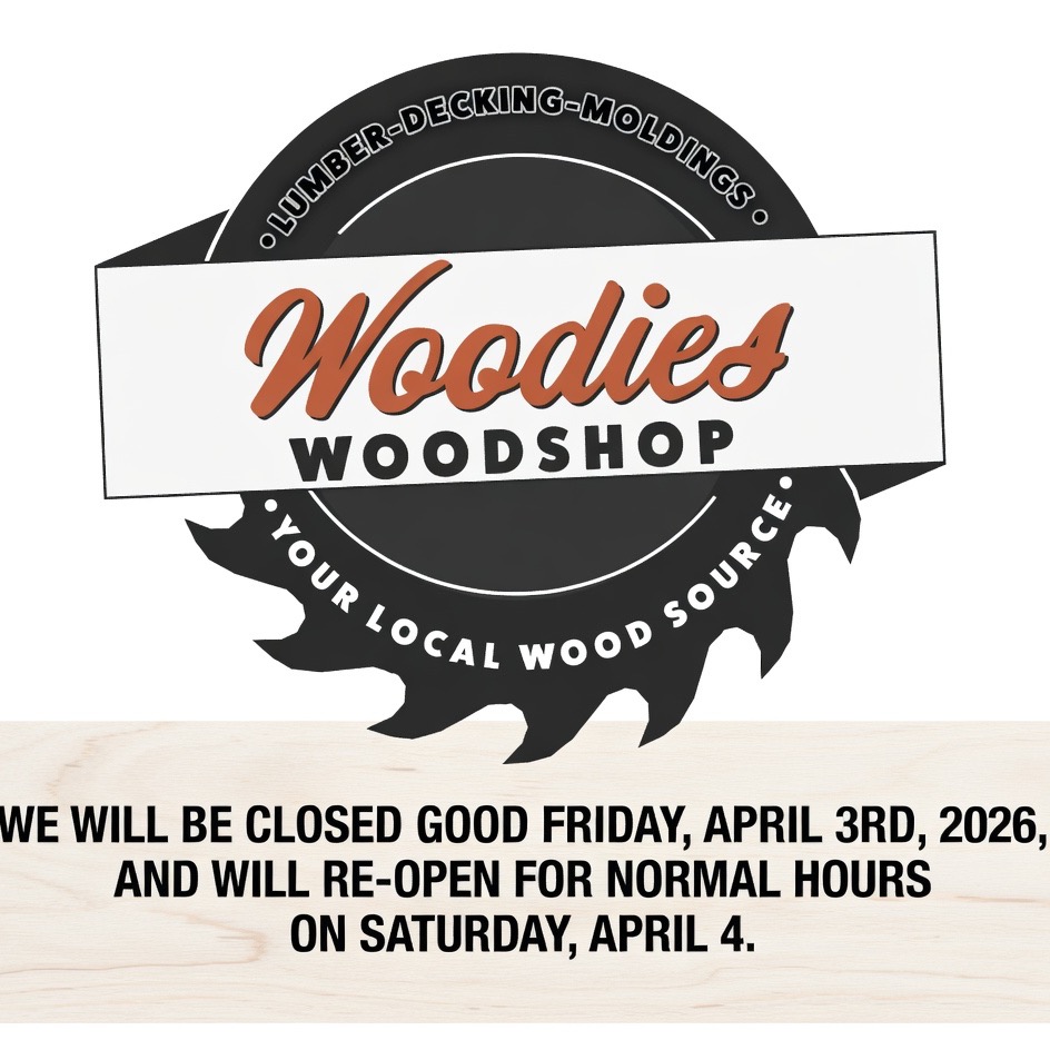 We will be closed Good Friday, April 3rd, 2026 and will re-open Saturday, April 4 for normal hours.