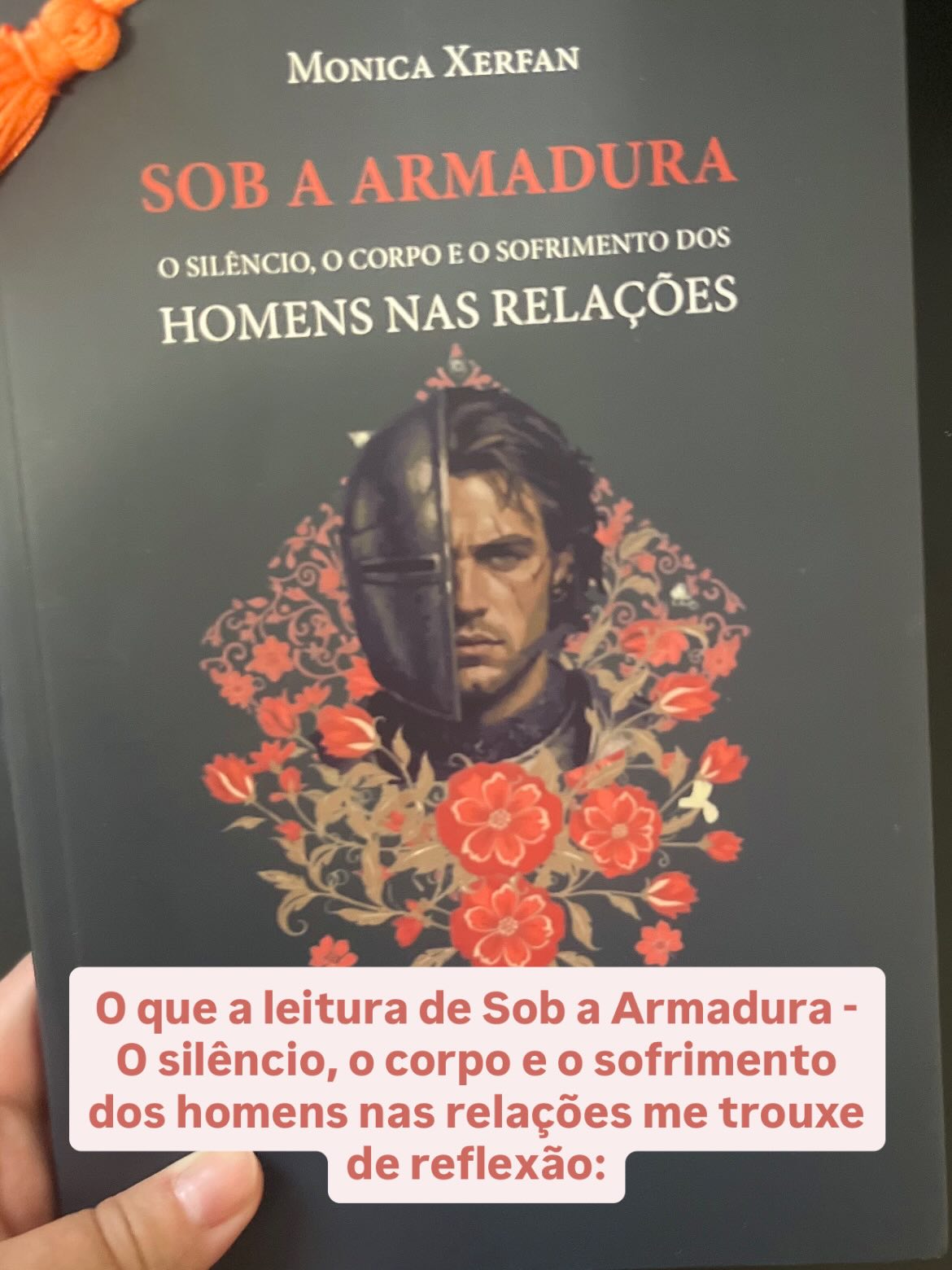 A leitura de Sob a armadura - O silêncio, o corpo e o sofrimento dos homens nas relações, deMonica Xerfan @moxerfan , me trouxe reflexões marcantes.
Deixo aqui algumas frases que destaquei na linha leitura e me fizeram (re)pensar.
E você, já leu? Me conta aqui como este livro te tocou!
#masculinidade #relacionamento #saudemental #saudesexual #psicologia