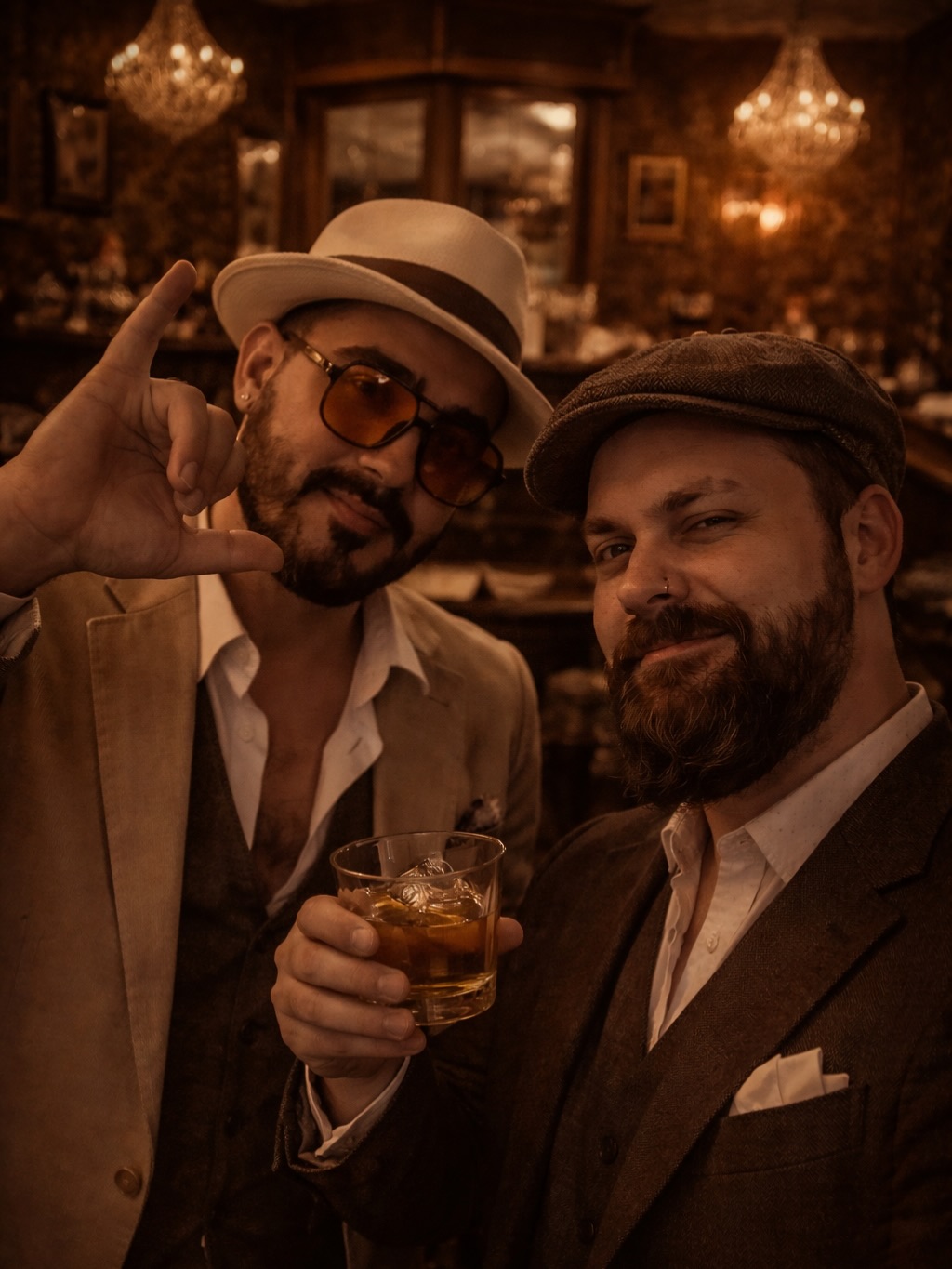 Welcome to the Wang’s Sing-easy! 🎤🥃🥂 Come have a drink and sing with us!