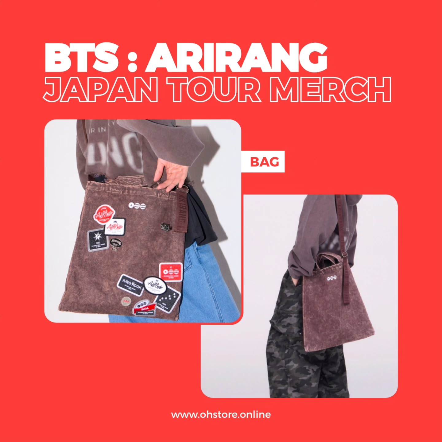 𝗕𝗧𝗦 <ARIRANG>
JAPAN EXCLUSIVE MERCH
📦 ENVÍOS A TODO MÉXICO.
TOTE BAG + TAGS $1,450MXN
Esta merch está calculada para llegar aproximadamente a mediados de Abril, 𝗮𝗻𝘁𝗲𝘀 de los conciertos de El Paso y CDMX. ✨️
¿CÓMO ORDENAR?
⋆ Manda mensaje y espera confirmación de disponibilidad.
⋆ Ordena con el 50% y liquida a más tardar el 15 de Abril o 7 días naturales posteriores a su llegada a México (lo que pase primero).
⋆ Encuentra el Método de Pago en Historias Destacadas.
⋆ Envía tu comprobante de pago vía inbox y revisa que estés enlistadx en la Master List (tiempo de tolerancia para que te registremos: 72 hrs. no reclames antes por favor).
⋆ ¡Listo! Podrás revisar mediante la Master List tu pedido en cualquier momento, será el medio por el que demos actualización cuando envíen los pedidos y cuando ya los tengamos con nosotros.
💳 ORDENA CON TARJETA DE CRÉDITO EN: www.ohstore.online
❌️ 𝗡𝗢 𝗔𝗖𝗘𝗣𝗧𝗔𝗠𝗢𝗦 𝗖𝗔𝗡𝗖𝗘𝗟𝗔𝗖𝗜𝗢𝗡𝗘𝗦 ❌️
Si quedas mal no se te volverá a tomar un pedido con facilidades de pago o apartados, tendrás que pagar el costo completo.
⁉️ 𝗗𝗨𝗗𝗔𝗦 𝗙𝗥𝗘𝗖𝗨𝗘𝗡𝗧𝗘𝗦
1. ¿Cuándo llega mi pedido? Regularmente lo envían 2 semanas después de su estreno.
2. Si requieres envío, págalo una vez que tu producto haya llegado y posteriormente rellena el formulario de envíos. También puedes encontrarlo en Notion.
ℹ️ PRECIOS YA INCLUYEN IVA.
⚠️ IMPORTANTE: Cargos aduanales (en caso de existir) se cobrarán al recibir el paquete. Para este artículo ya han sido calculados, por lo que es poco probable que haya cambios. Aún así, serán enlistados en la Master List en caso de haberlos muy drásticos.