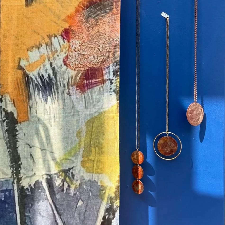 Over the moon to be featured at the blue coat display centre. The display looks fantastic!
Posted with @DittoRepost #dittorepost • @bluecoatdisplaycentre
@mariasmakery #inthewindow for June.
@mcrschart Graduate Prize 2023
Maria Hammond has been awarded for this spotlight exhibition from a range of makers who exhibited at @manmetuni Graduate show, 2023. Her work was chosen for its creative use of materials and the innovative making and design qualities.
Maria is a mixed media contemporary jeweller, passionate about sustainability and our relationship with the environment. By using materials that go unnoticed, or go to waste, she seeks to create pieces that are both beautiful and responsible.
This collection is inspired by an abandoned, derelict industrial building and its decayed materials, which have a unique beauty and character that reflect local history and experiences of life. As it is reclaimed by nature, she is reminded of the cycle of life and death, and is filled with a sense of hope and possibility. To understand her attraction to the transformative process of time and the representation of memory in buildings and objects, her practise includes burning, patinating, oxidising, and carving. Through these techniques, she aims to create pieces that catch a snapshot of disappearing industrial sites and the beauty in the textures and patterns of their decaying materiality.
Scarves by @rubykitedesign
Ceramic Totem by @peterhayessculpture
#emergingmaker #contemporaryjewellery #industrialjewellery #recycledmaterials #sustainablymade #environmetallyconscious #manchesterschoolofart #newjewellery #recentgraduates #cultureliverpool #openculture
