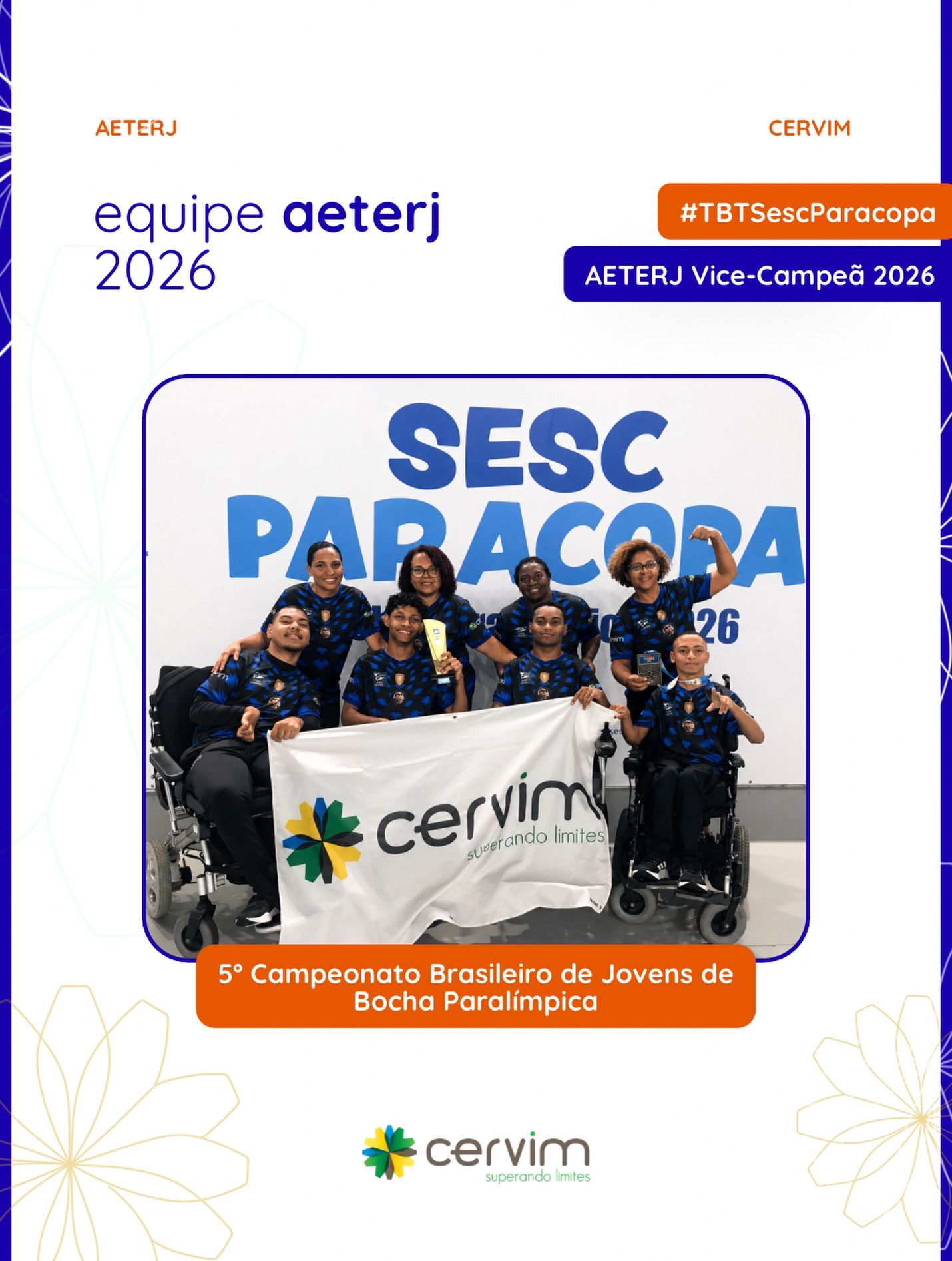 TBT de um momento que enche a gente de orgulho 💙
No ParaCopa SESC, durante o 5º Campeonato Brasileiro de Jovens de Bocha Paralímpica, a equipe da AETERJ conquistou o vice-campeonato com garra, estratégia e muito trabalho em equipe.
A Bocha Paralímpica é mais do que um esporte. É desenvolvimento motor, autonomia, foco e superação a cada lance. Resultados como esse refletem um processo terapêutico consistente e o potencial de cada atleta quando bem estimulado.
Seguimos acreditando no esporte como ferramenta de reabilitação e transformação.
Parabéns, equipe AETERJ! Que venham os próximos desafios! 💙🌟💪🏽
#aeterj #BochaParalímpica #cervim20anos #campeonatobrasileirodebocha #brasileiro