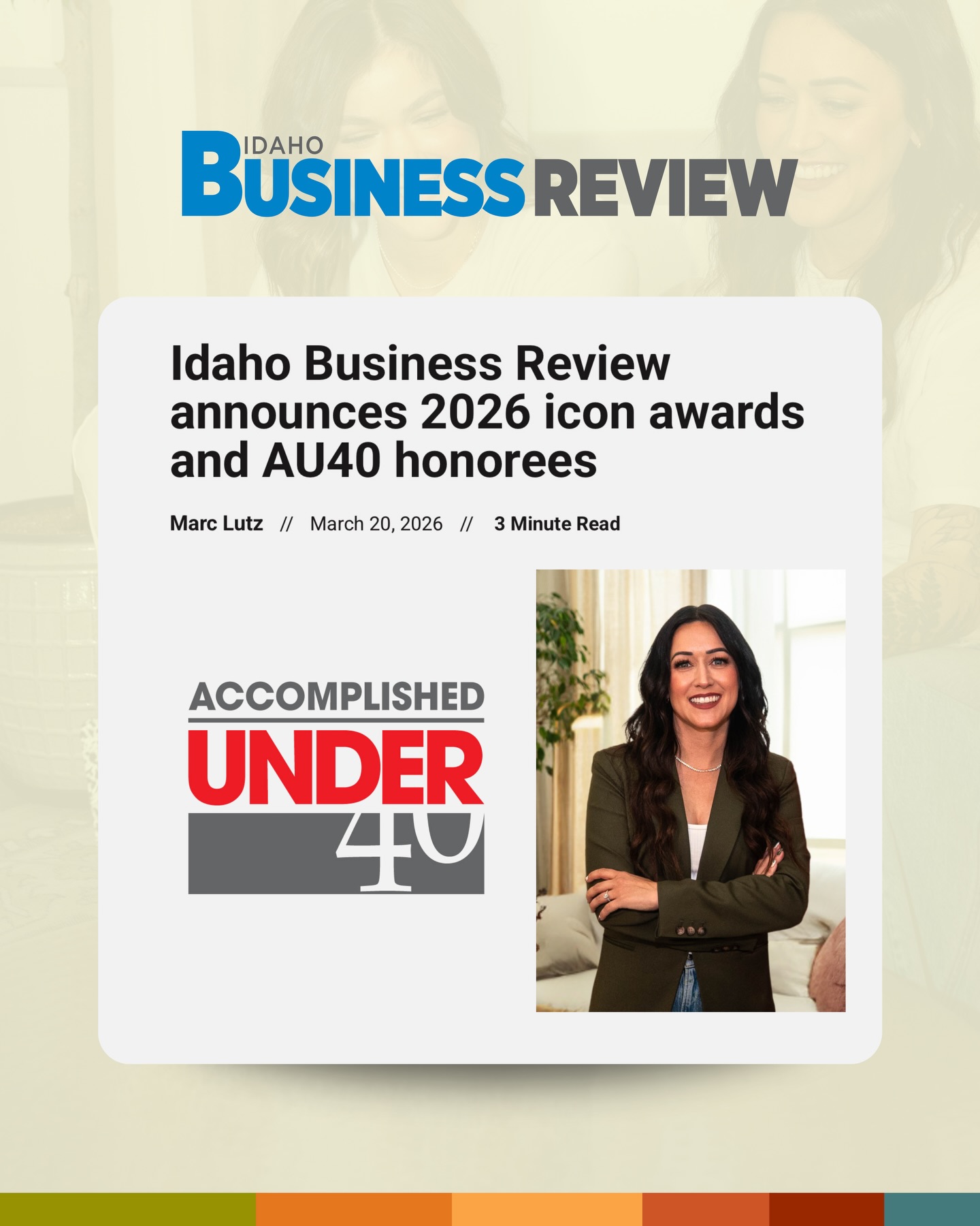 Big news from the Get Social With Cait team ✨
Our founder, Caitlin Montoya, has been named one of the 2026 Accomplished Under 40 honorees by Idaho Business Review!
Each year, this recognition highlights 40 professionals across Idaho who are making an impact in their industries and communities, and we’re incredibly proud to see Cait included in this inspiring group.
We can’t wait to celebrate all of the honorees on June 9th at the Boise Centre. 🎉
#GetSocialWithCait #LetsGetSocial
