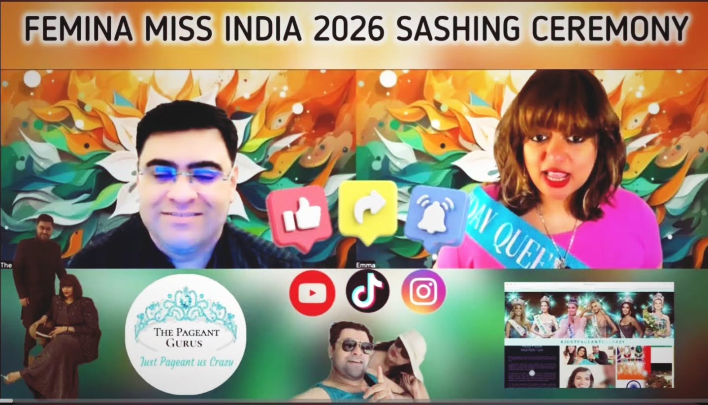 Out now on YouTube : FEMINA MISS INDIA WORLD 2026 - SASHING CEREMONY #FeminaMissIndia #MissIndia2026 #SashingCeremony
https://youtu.be/bh9M4aY7bpc?si=IIVDp7KlJXFu19EG
• Chhattisgarh - Anushka Sone
• Jharkhand - Shreya Agrawal
• Odisha - Ayushi Panda
• West Bengal - Mohana Panday
• Arunachal Pradesh - Mariam Longri
• Assam - Bagmita Saikia
• Manipur - Chanchui Khayi
• Meghalaya - Ridamaya Passah
• Mizoram BC Lalmuankimi
• Nagaland - Nikali K Shohe
• Sikkim - Deekila Sherpa
• Tripura - Shreeya Debbarma
• Delhi - Devanshi Paliwal
• Haryana Debasmita Gaur
• Himachal Pradesh - Shreya Thakur
• Madhya Pradesh - Dhanushree Chauhan
• Punjab - Yashika Sharma
• Uttarakhand - Anchal Farswan
• Uttar Pradesh - Sania Mukherjee
• Andhra Pradesh - Chilakalapudi Indu Phalguni
• Karnataka - Khushi Ramesh Kalakeri
• Kerala - Medhavi Saboo
• Tamil Nadu - Tejashvee Arunprassad
• Telangana - Ramya Kailasa
• Goa Sadhvi Satish Sail
• Gujarat - Parinaaz Cooper
• Maharashtra - Rajnandini Pawar
• Rajasthan - Tarushee Rai