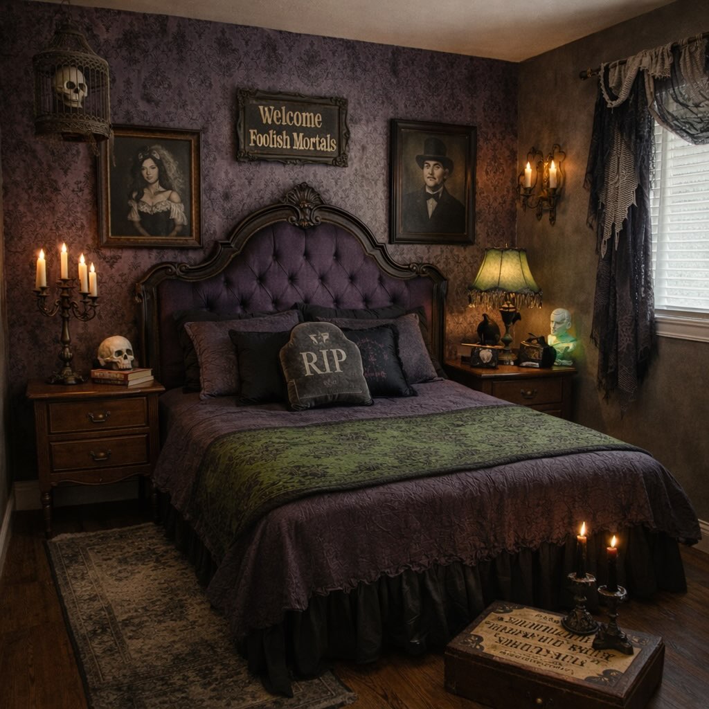 Step inside the Haunted Mansion… if you dare 👻
This eerie elegance is pulled straight from one of Disney’s most iconic attractions. From the deep, moody purples to the aged, ghostly textures, every color in this room was carefully captured and matched to real-world paints you can actually buy.
Now you don’t just visit the Haunted Mansion… you bring it home.
Whether you’re creating a full themed room or just adding a subtle haunted touch, these exact color matches make it possible to recreate the look with surprising accuracy.
Because the best rooms have a story… and this one follows you home.
#PaintByMagic #HauntedMansion #DisneyInspired #DisneyHome #ThemeParkAtHome