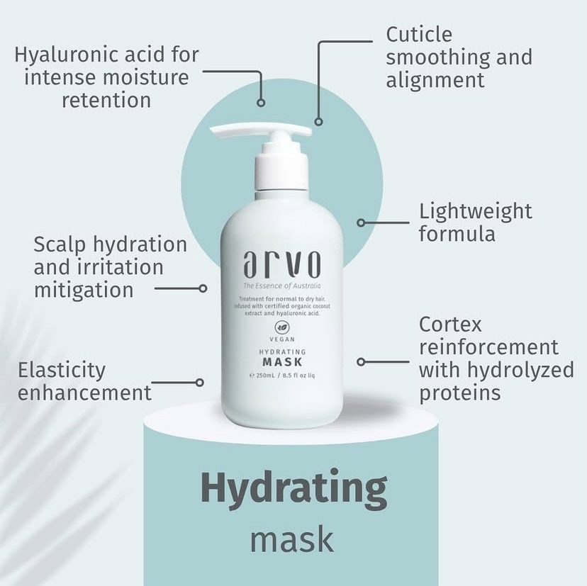 A lightweight mask that replenishes moisture, smooths the cuticle, and leaves hair feeling soft, balanced, and healthy from root to ends. 👱🏼♀️
#arvohaircare #hairmask #veganhairtreatment #hairrepair #dryhair