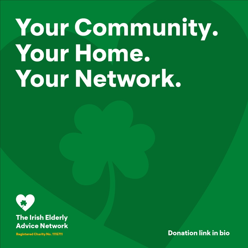 Your community. Your home. Your network. 💚
We support older Irish and non-Irish people across London, tackling poverty, isolation and distress.
If you can, please support our work - any donation, big or small, makes a real difference.
👉 Donation link in bio