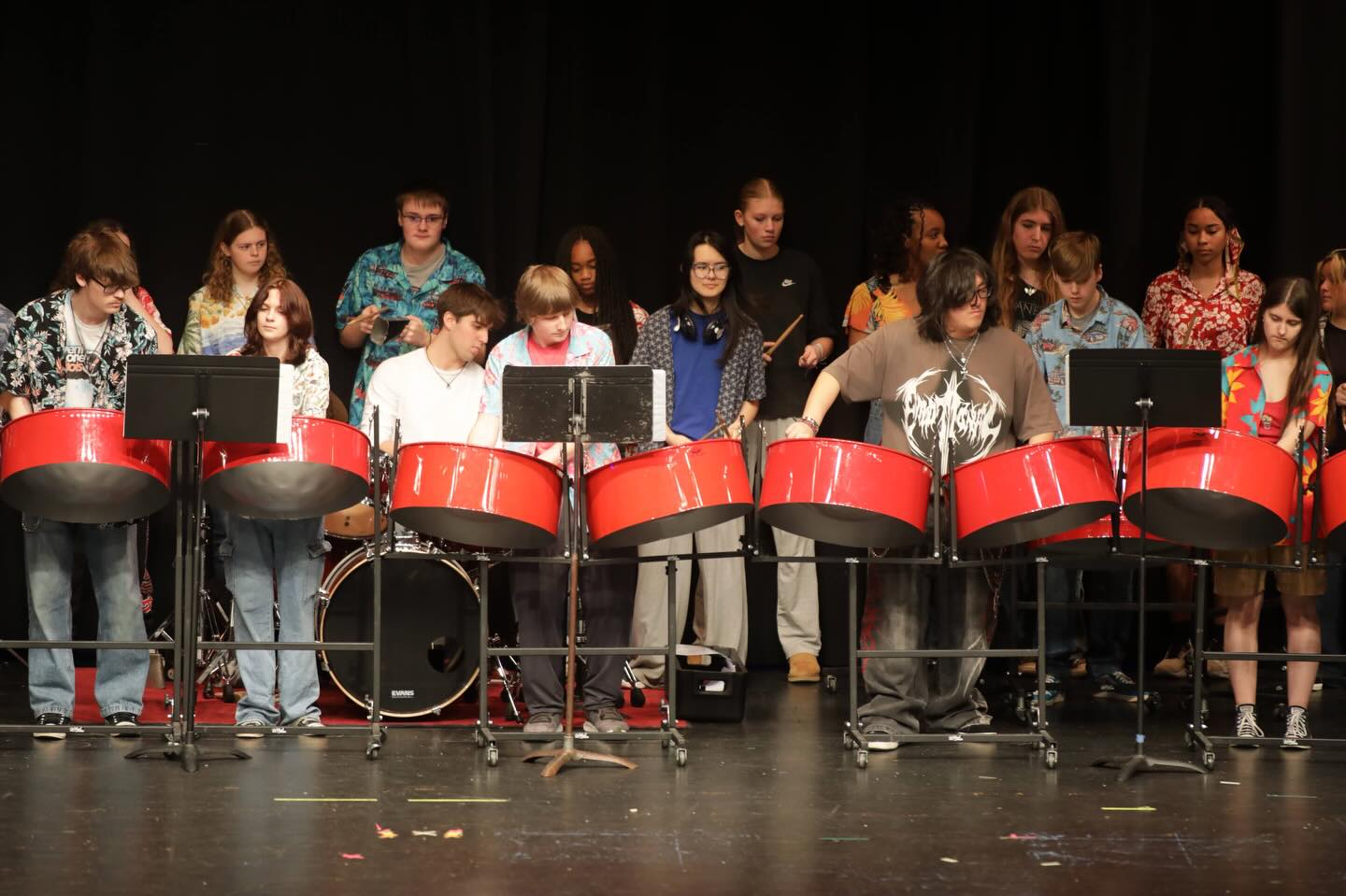 Tonight from 6-7 in the FCPS Fine Arts Festival, the FHS Indoor Drumline, Jazz Band, & Talons of Steel!