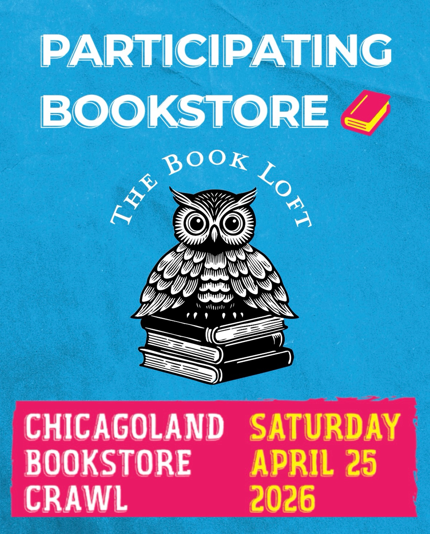 🥁 DRUM ROLL
…. We are participating in the 2026 Independent Bookstore Crawl 📚
It’s our one-day national party 🎉celebrating indie bookstores!!
Chicagoland has 80+ bookstores participating!!
📣📣📣Let’s Go!!!!!!
Check out www.chilovebooks.com for detials on the full event!
See you on
📆 Saturday, April 25
⏰9:00 a.m (opening an hour earlier)
#independentbookstore #booklovers #indie #womenowned #books