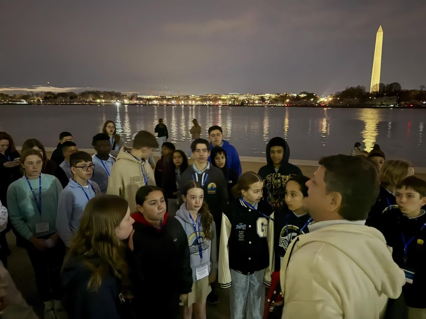 The beautiful view from the Jefferson Memorial at night!
#thebridgesacademy #thebridgesacademytakesdc #bridgesadventures