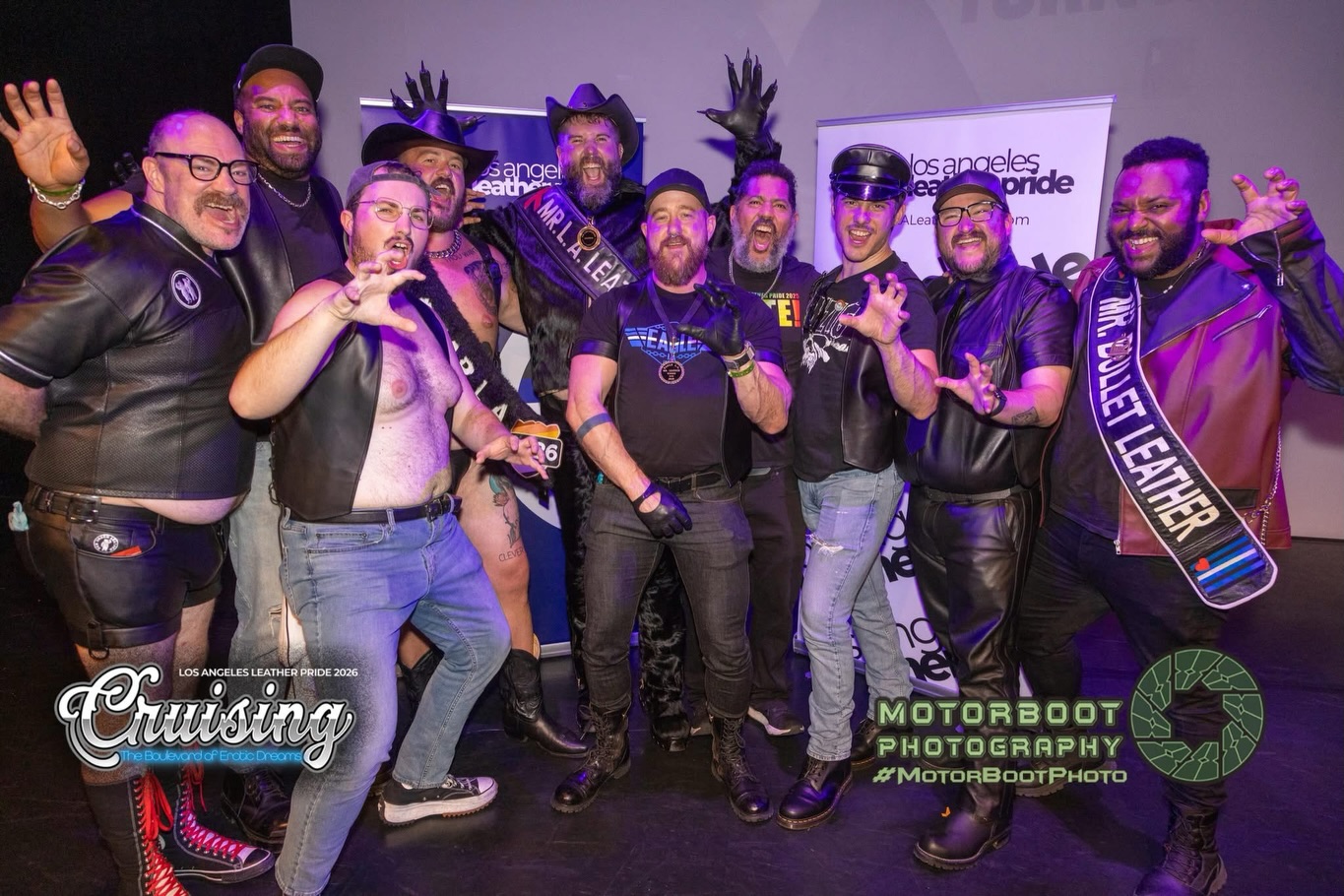 A resounding roar for our champion, the golden bear himself. Congrats @midasheart on becoming @laleatherpride Mr LA Leather 2026.
We could not be more proud of your representation of Bears LA. On to Chicago!
📸 @motorbootphoto
#bearsla #mrlaleather #mrlaleatherbear #mrbearla