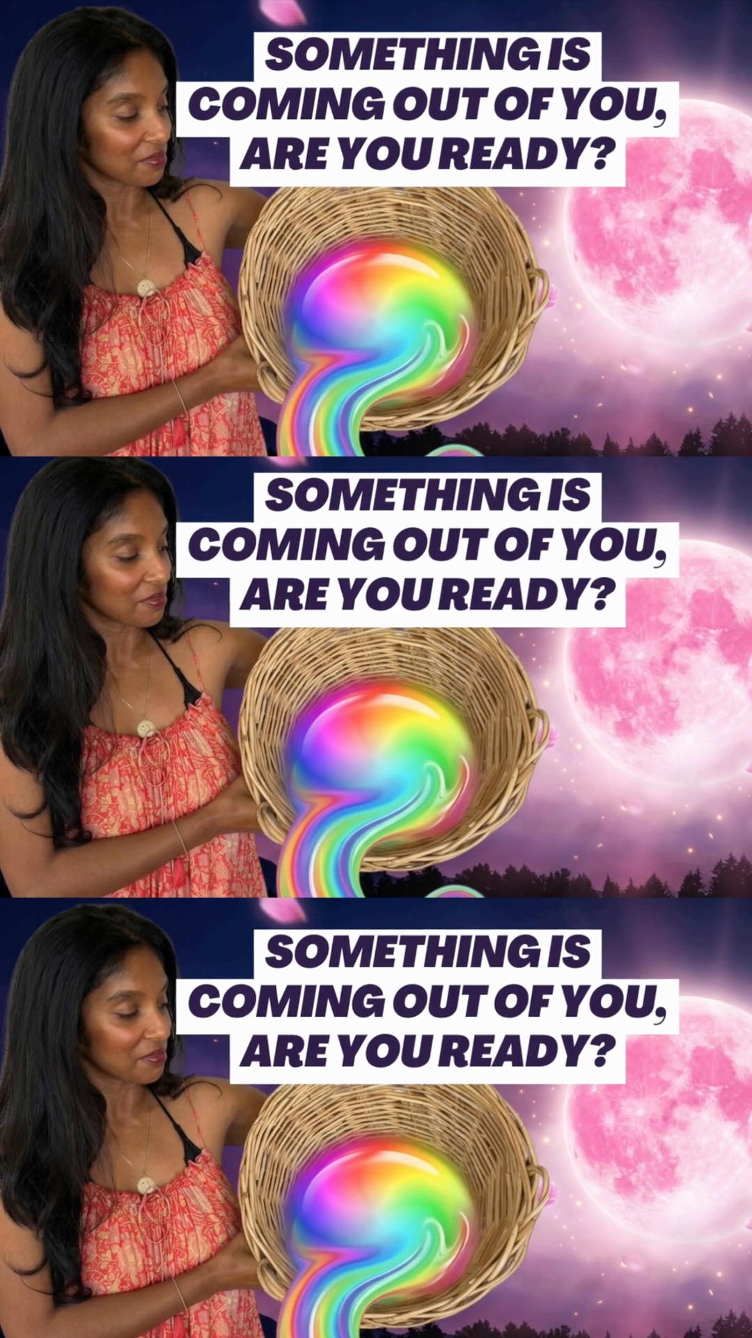 Something is coming out of you, are you ready!? 🌈