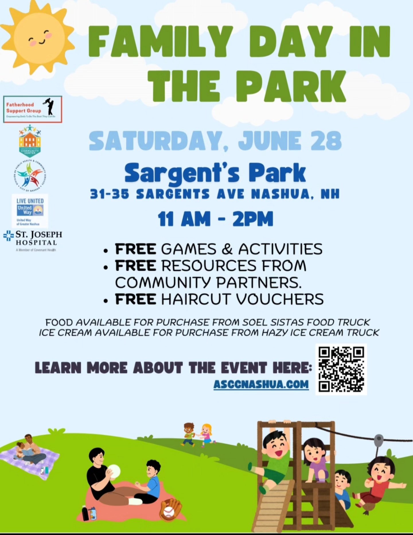 This Saturday! ☀️ The whole family is welcome for this day full of fun, prizes, food from Soel Sistas, ice cream from Hazy's and much more 🤩 We'll see you there
