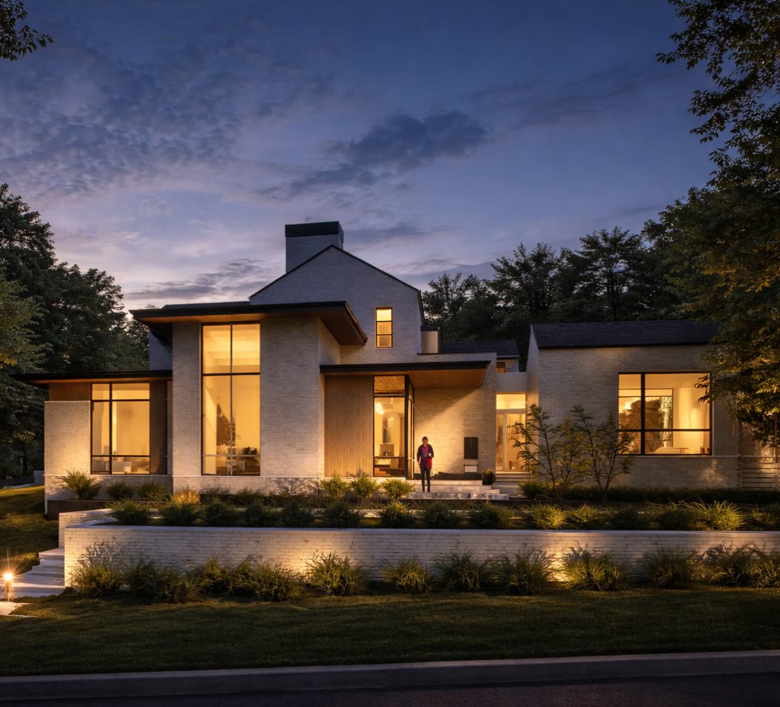 Project Wallis | Front Elevation - On The Boards | John West Stoddard & Associates