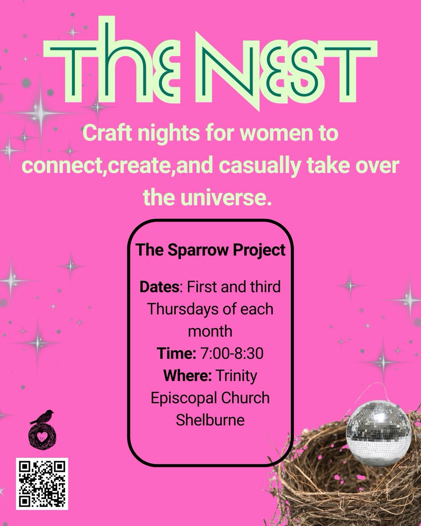 Step into a women’s circle where creativity, courage, and a bit of wild-hearted rebellion meet. Gathering once or twice each month, this group offers a warm, safe, deeply connected space to make art of all kinds, build community, and remember the fierce magic of being unapologetically yourself. No experience needed—just your honest, powerful, beautifully imperfect presence.
Led by Chloe Lara-Russack, an experienced practitioner in both the arts and healing arts, these gatherings blend tenderness with boldness. We create, we laugh, we get real, we root for one another. Circles are ancient and utterly badass—they keep us aligned with the world within and the world around us.
Times:
7:00-8:30
Dates:
First and Third Thursday of each month
Location:
Trinity Episcopal Church
5171 Shelburne Rd
Shelburne, Vermont
Cost:
$25 per class
*Scholarship and financial assistance available
#circlesforwomen #creativity #yourstorymatters #thesparrowproject360
