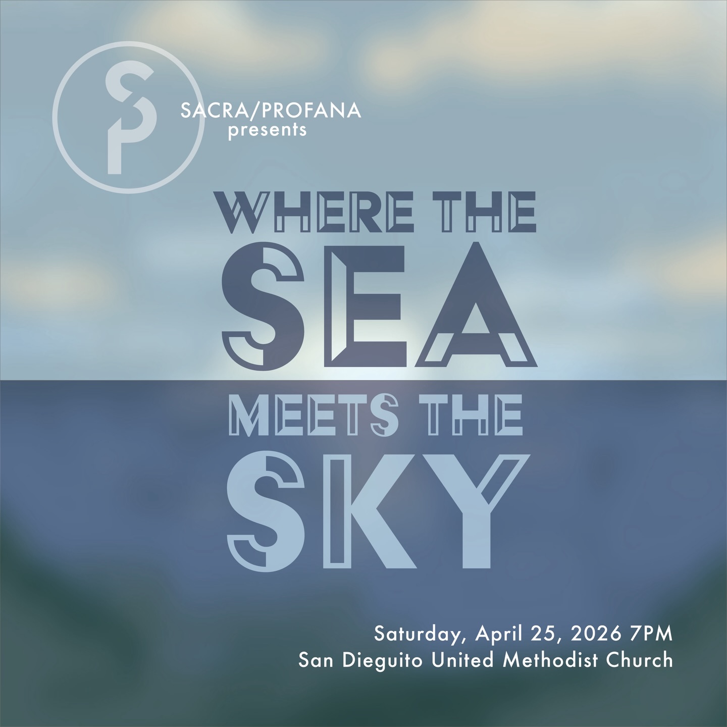 Where the sea meets the sky… music meets emotion.
Join SACRA/PROFANA for an unforgettable evening of choral artistry at Where the Sea Meets the Sky. Let sound, space, and storytelling carry you somewhere beyond the horizon.
San Dieguito United Methodist Church
Saturday, April 25, 2026
7PM
Don’t miss this immersive concert experience—see you there.
#SacraProfana #SanDiegoEvents #ChoralMusic #LiveMusicSD #WhereTheSeaMeetsTheSky