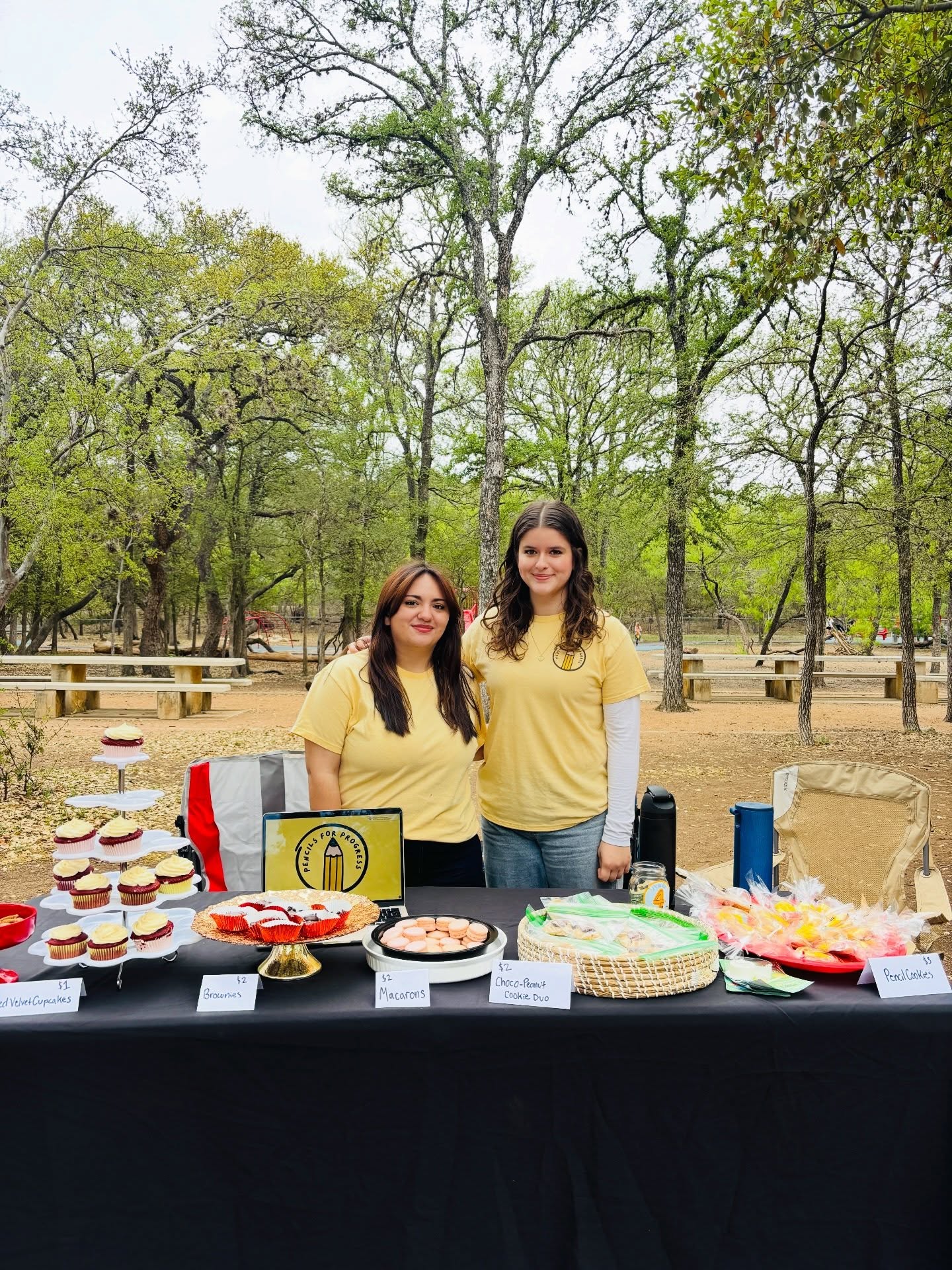 Paws and Pastries! 🐾🍰
Pencils For Progress had a blast this morning at Hardberger Park! Our team worked hard baking sweets and pastries to raise money for local schools, students, and teachers. 💛📚
Huge thank you to Event Director Rebeca, Resource Coordinator Maddie, and Co-Founder Max for running this event. Thank you to Val, Morgan, and Winslow for baking delicious treats as well!
Want to learn more about Pencils For Progress? Visit PencilsforProgress.org to see how you can help us make a difference. 💛✏️
#pencilsforprogress #bakesale #fundraiser #satx #nonprofit
