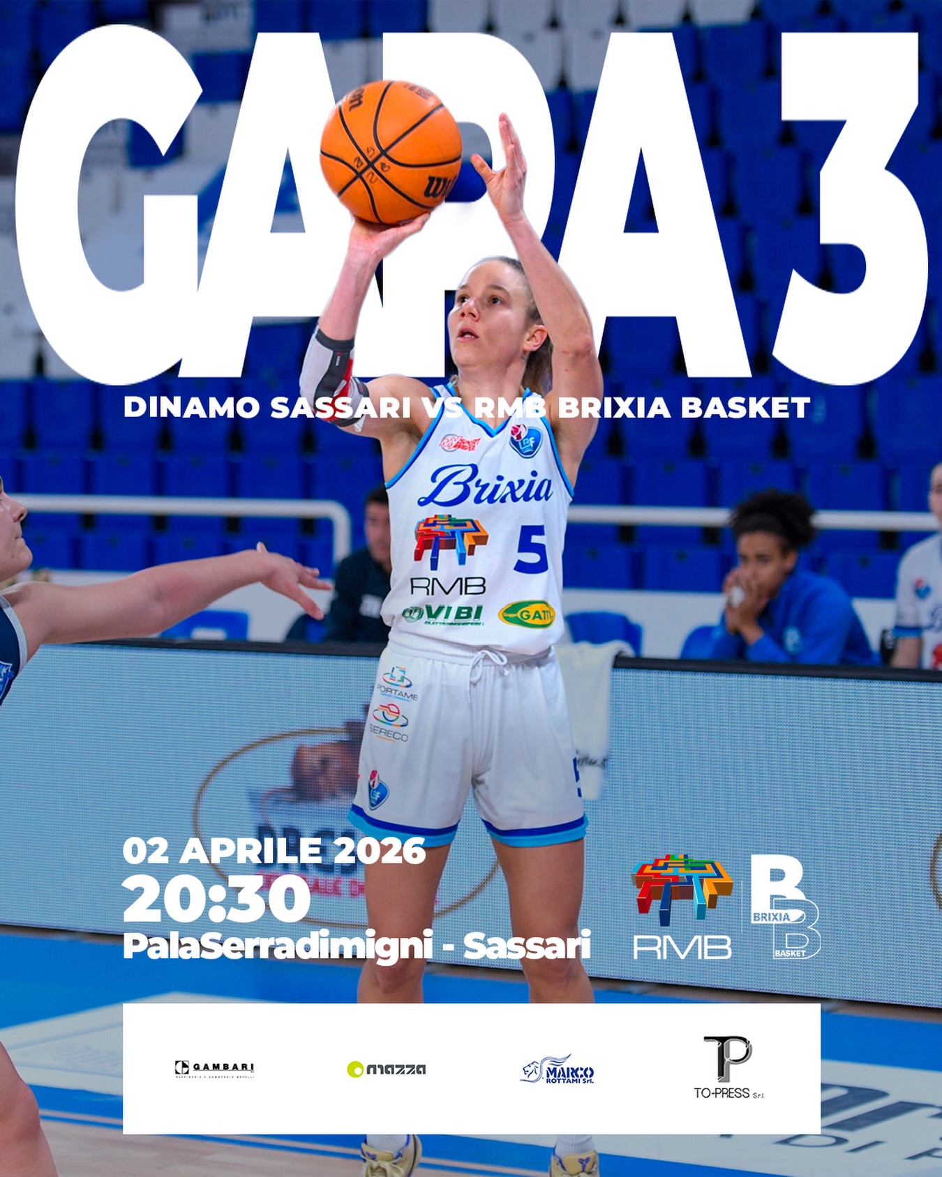 𝗡𝗘𝗫𝗧 𝗠𝗔𝗧𝗖𝗛
Playout - 1º Turno, Gara 3
GIOVEDÌ 02/04, h 20:30
PalaSerradimigni - Sassari
vs @dinamo_sassari
🎥 Diretta su Flima.tv
#wearebrixia