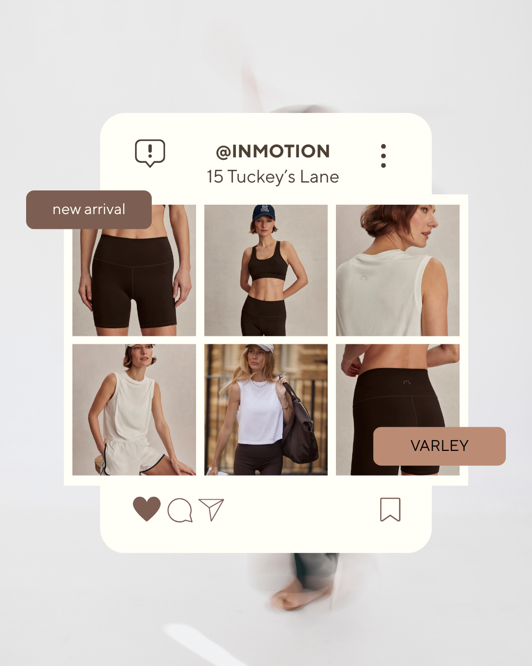 NEW ARRIVALS✨️
Stay Tuned...
.
.
.
#InMotionGib #Varley #CoffeeBean #Shorts #Top #Style #Elegant #Women