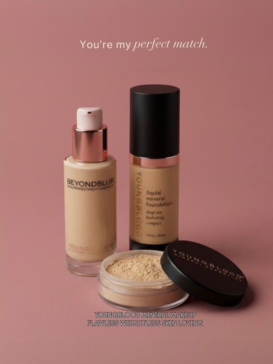 Why we choose YOUNGBLOOD Mineral Makeup at About Faces Noosa 🤍
Not all makeup is created equal.
Youngblood Mineral Makeup is award-winning for a reason — it’s formulated with high-quality minerals that allow the skin to breathe, reduce irritation, and give flawless coverage without clogging pores.
✨ Weightless but buildable foundations
✨ Beautiful, skin-enhancing blush tones
✨ Ideal for sensitive, mature, acne-prone & post-treatment skin
✨ Non-comedogenic & dermatologist recommended
This is makeup that works with your skin — not against it.
Whether you’re 25 or 75, the finish is luminous, natural and confidence-boosting.
Ready for a professional shade match and application lesson?
SMS us to book your personalised colour consultation 0411699227
#AboutFacesNoosa #YoungbloodMinerals #MineralMakeup #NoosaBeauty #LuxuryBeautyNoosa SkinEducation MatureSkinMakeup SensitiveSkinSolutions GlowWithConfidence AwardWinningMakeup