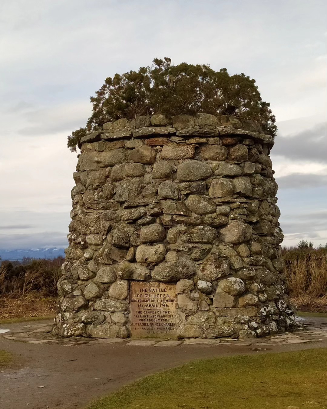 Today's trip to Culloden - cold and sad but very interesting