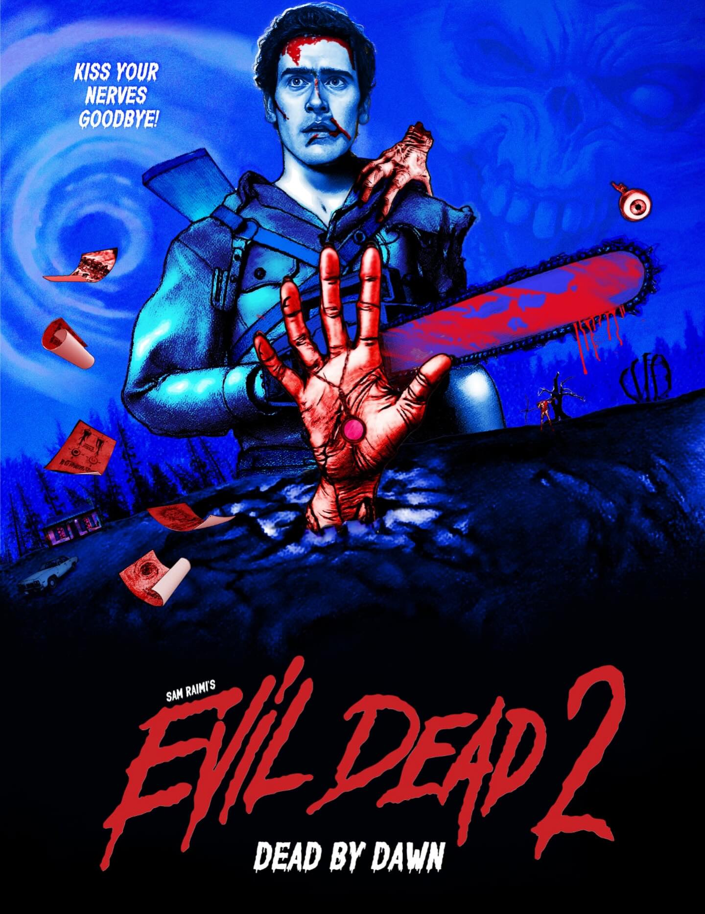 The first in my evil dead poster series. Be on the lookout for Medievil Dead: Army of Darkness later this year. @ampposters @chris_alexander_films @cavitycolors @animalrummy @deliriummagazine @posterspy @bitsfilmfest @gap_theatre @outpost512 @herocomplexgallery @shemp_malone @ruemorguemag @screamhorrormag @a24 @arrowvideo @shout_studios @sam_raimi_oficial @evildeadfanclub @evildead @evildeadmusicalau