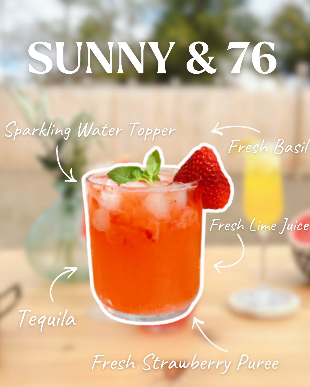 Named after the perfect patio weather here in Austin when it’s Sunny and 76 ☀️
Light, crisp and just the right kind of refreshing! And yes, this can be batched for your next event😉
#springcocktail #mobilebar #mobilebartender #taptruck #austintx
