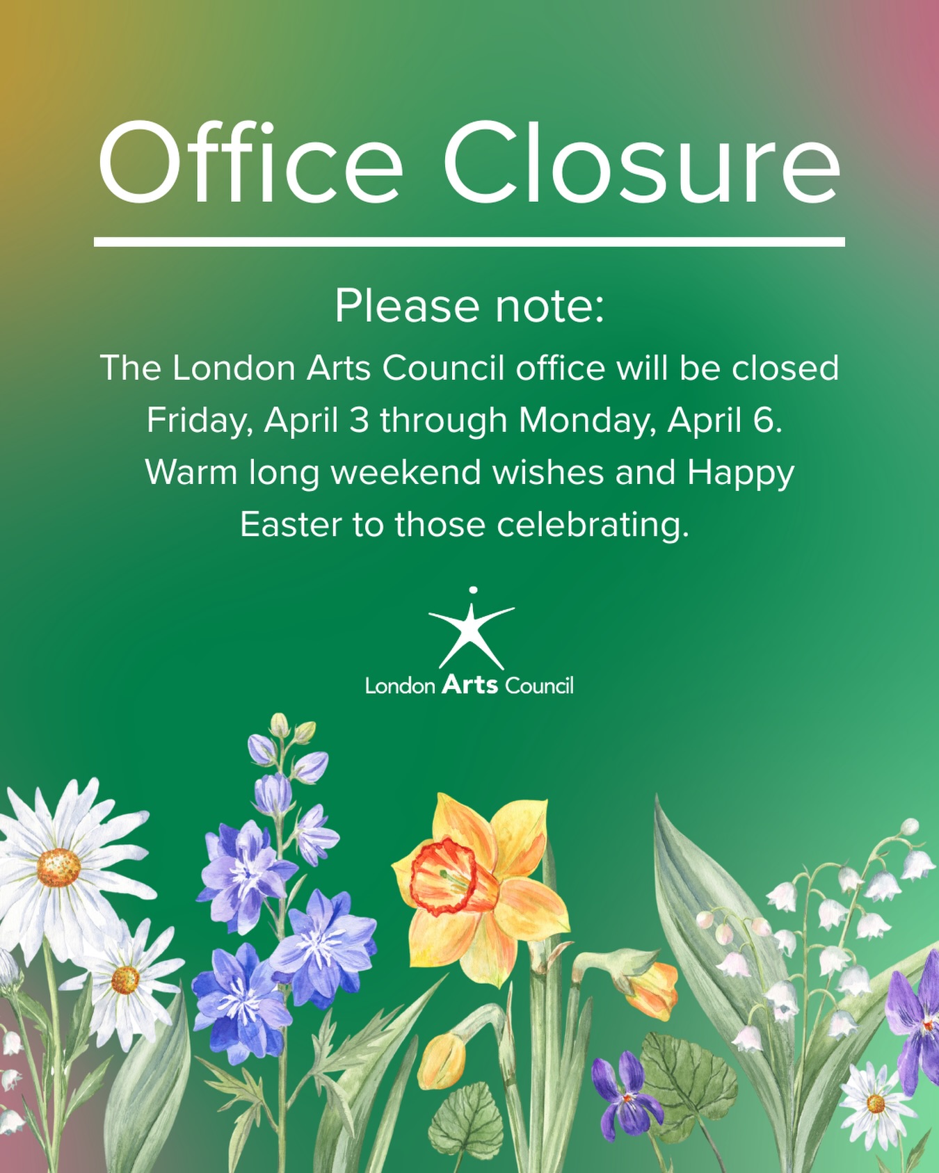 Wishing you and your loved ones a wonderful long weekend and a Happy Easter to those celebrating. 🌷
We look forward to connecting when we return to the office on Tuesday, April 7.