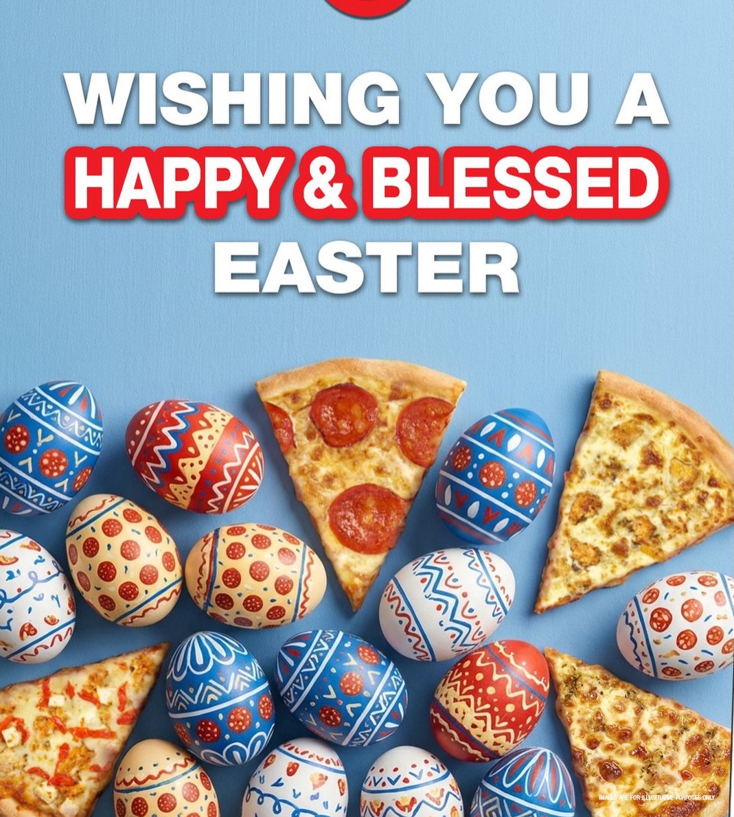 🌸✨ Wishing you a Blessed Easter ✨🌸
From our family at Maurizio’s Pizzeria, we wish you a day filled with peace, love, and renewed hope.
May your hearts be light, your homes be joyful, and your table surrounded by those you cherish most… perhaps even sharing a delicious pizza together 🍕💛
He is risen… and with Him comes new beginnings.
Happy Easter to you and your family! 🐣🌷💫