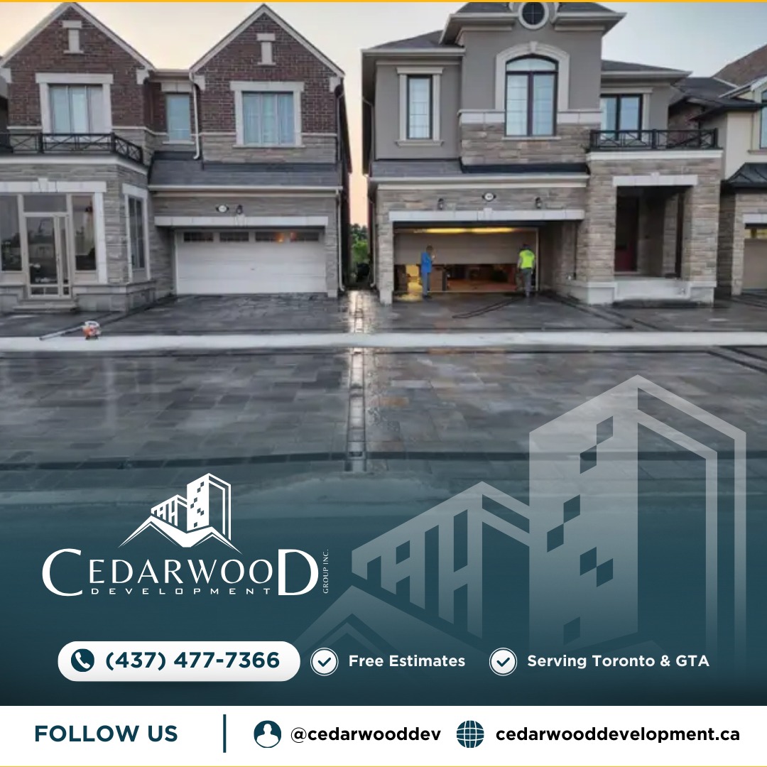 Transform your home with expert interlocking 🏡 Driveways, patios & walkways across the GTA. Free quotes available — call or DM us today!
✅ Driveway & patio interlocking
✅ Walkways & decorative borders
✅ Repair & maintenance
📞 437-477-7366
🌐 www.cedarwooddevelopment.ca
#Interlocking #Driveway #Patio #CedarwoodDevelopment #GTA #Landscaping #HomeImprovement #Markham #Toronto #InterlockingExperts