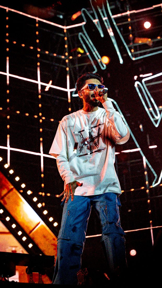 A favourite artist, an electrifying crowd, and a night to remember in Hyderabad with Anirudh Ravichander.
A large-scale deployment featuring KSL arrays, SL subs and flown subs, complemented by extended out fills and front fills, with multi-zone delay systems (KSL + XSL) ensuring uniform coverage across Gachibowli stadium, driven through dual 852 consoles for seamless control.
Lighting was engineered for scale and impact. A rig featuring 16 K65 profiles, 108 Diamond Backs, 200 Sharpy beams, 91 MHPS strobes alongside 125 static strobes, 76 LED washes, 76 X-Frames and 23 lasers, among others were meticulously programmed and perfectly synced to the show.
600 feet of running truss along with 36 motorised chain hoists, enabled a production of this scale to come together with precision and efficiency.
Produced & Organized by @brand.avatar , with Reynolds delivering complete technical production across sound, lighting & trussing.
Reynold’s, powering world-class live experiences.
#ReynoldsSoundAndLightingServices #AnirudhRavichander #AnirudhLive #HyderabadConcert #HyderabadEvents