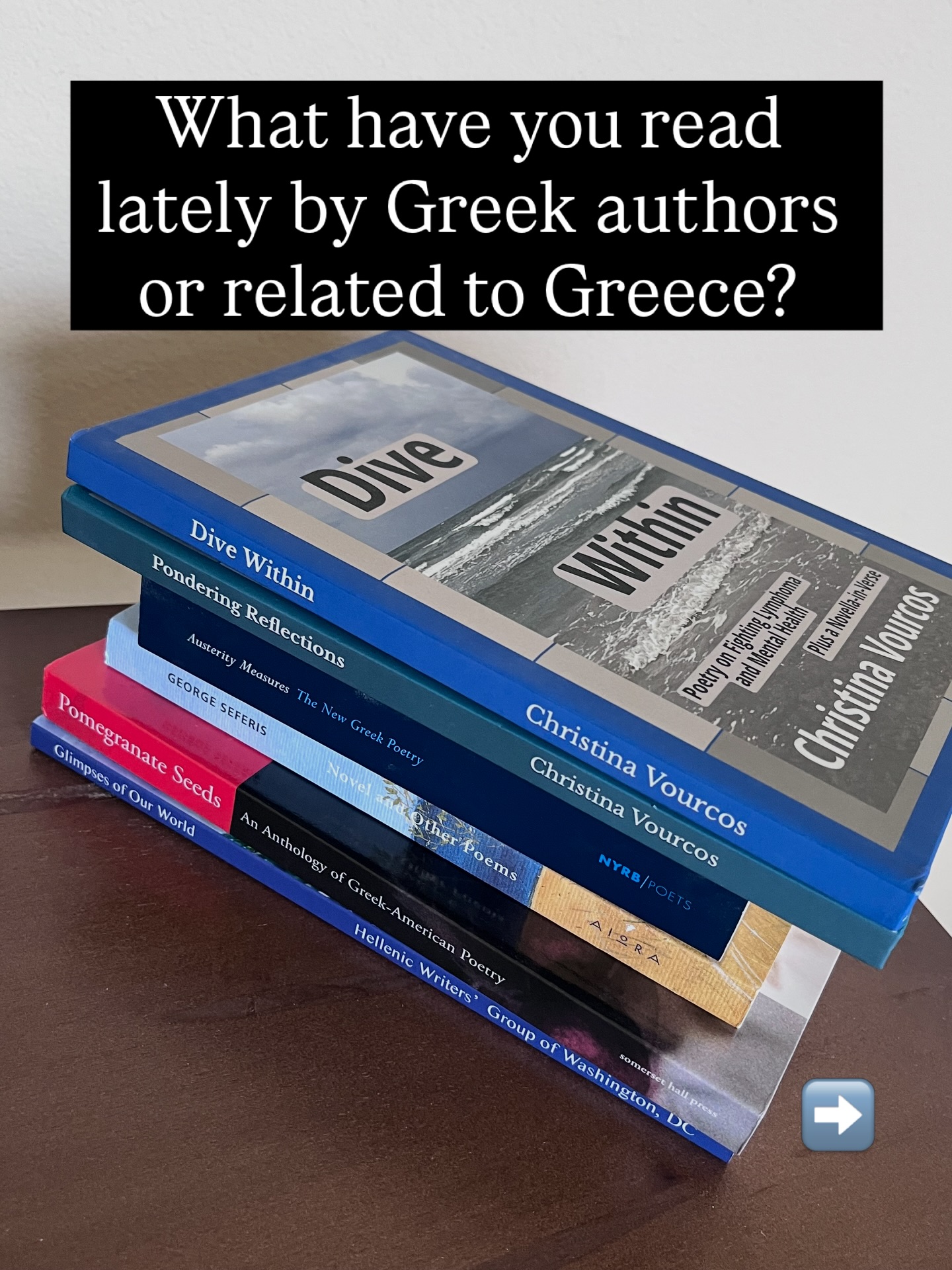 Itâs Greek Heritage Month! Do you know why? Because March 25 is Greek Independence Day!
My great-grandfather from mi papiâs side was from Lesvos, Greece and found love with a Latina, mi tatarabula who lived on the Texas border with Mexico. Itâs just an inkling of my mixed heritage.
As a Greek Latina, itâs always been important for me to find ways to connect with my mix heritage. Iâm thankful as a writer that Iâve found ways to connect with fellow writers who have that same passion.
Every March is a reminder for me to renew my interest in finding books that help me connect with my roots and others. What books have you read? If you want extra recommendations, check out @windycitygreekâs book recommendations of Greek writers and books related to Greece throughout the year.