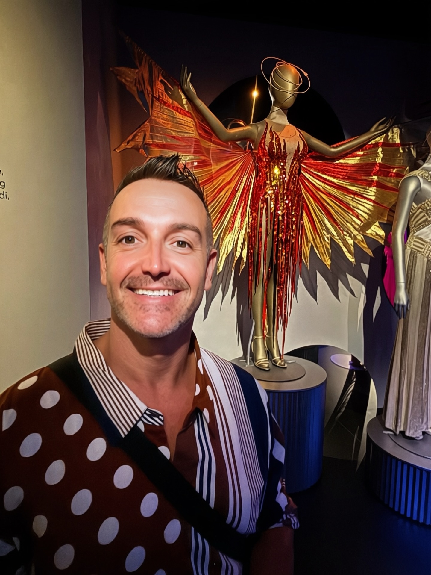 Standing next to Tina Turner’s original Bob Mackie dress at the DIVA exhibition was such an inspiring moment for me. ✨
To be that close to a piece of Tina’s history — the glamour, the power, the energy, the legacy — was honestly so special.
Tina has inspired me since I was a young boy, and seeing one of her iconic costumes up close reminded me all over again why I fell in love with her magic in the first place.
A true diva. A true legend. Simply the best. 👠✨
#TinaTurner #BobMackie #DIVAExhibition #SimplyTheBest #ANightWithTina TinaTurnerTribute Inspired Icon Legend PerformerLife