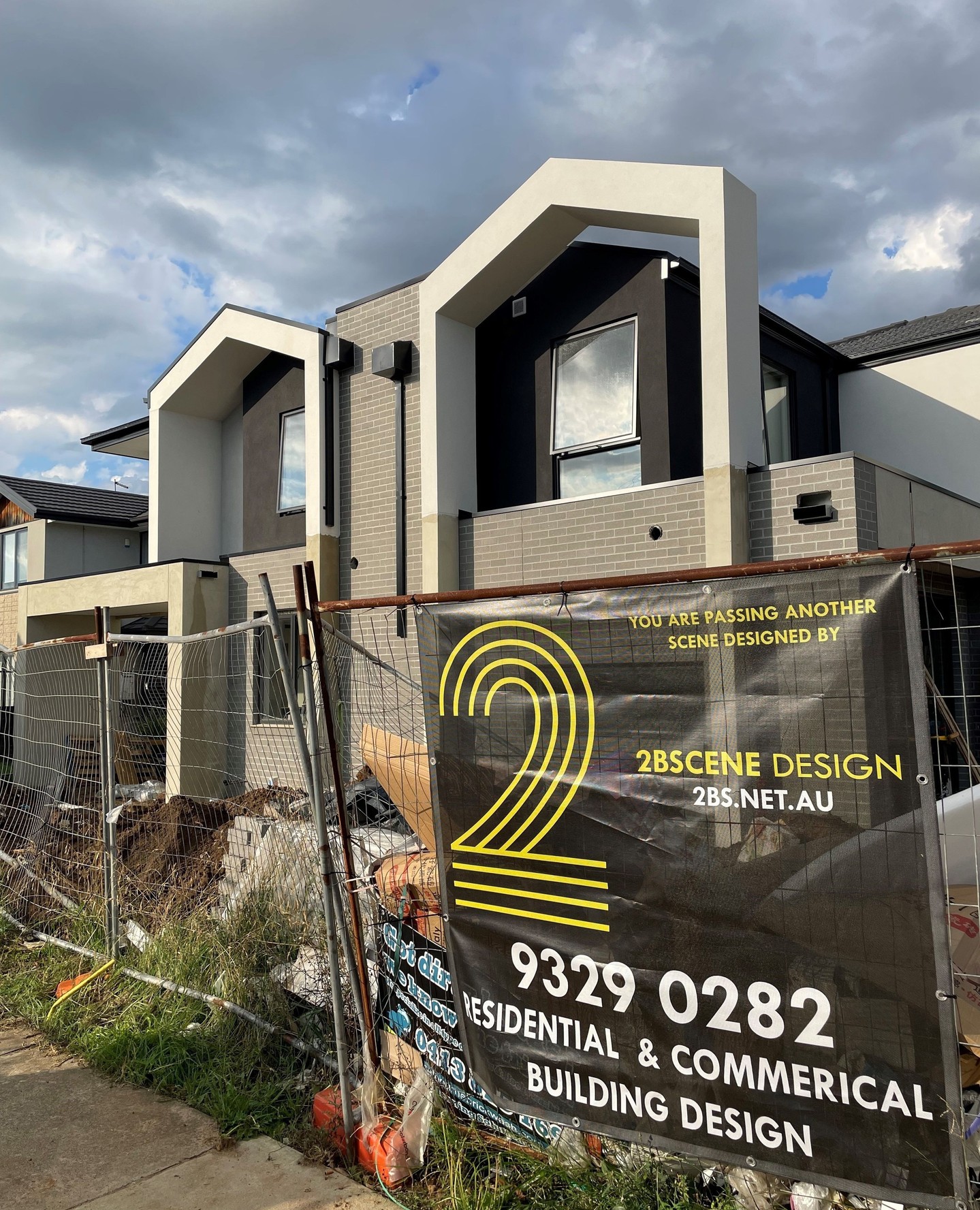 A boutique development of four dwellings currently taking shape
.