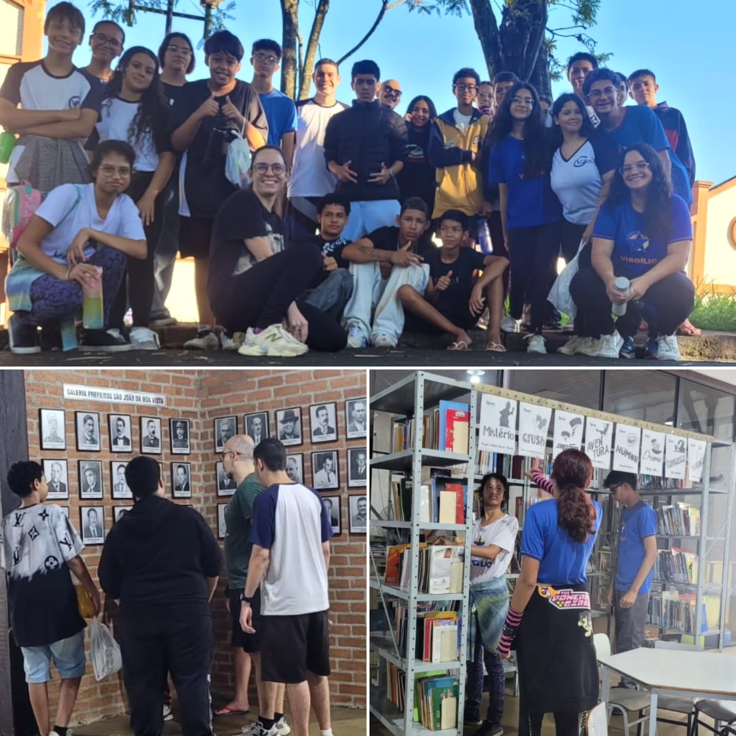Hoje foi dia de aprendizado fora da sala de aula!
Na eletiva “Cidade Viva”, tivemos a oportunidade de visitar a Cidade das Artes, um espaço que valoriza a cultura, a memória e a identidade de nossa cidade.
Durante a visita, os estudantes puderam conhecer mais sobre o patrimônio histórico-cultural local, percebendo como a arte e a história estão presentes no nosso cotidiano. Mais do que observar, foi um momento de vivenciar, refletir e se conectar com o lugar onde vivemos.
#CidadeViva #Educação #PatrimônioCultural
