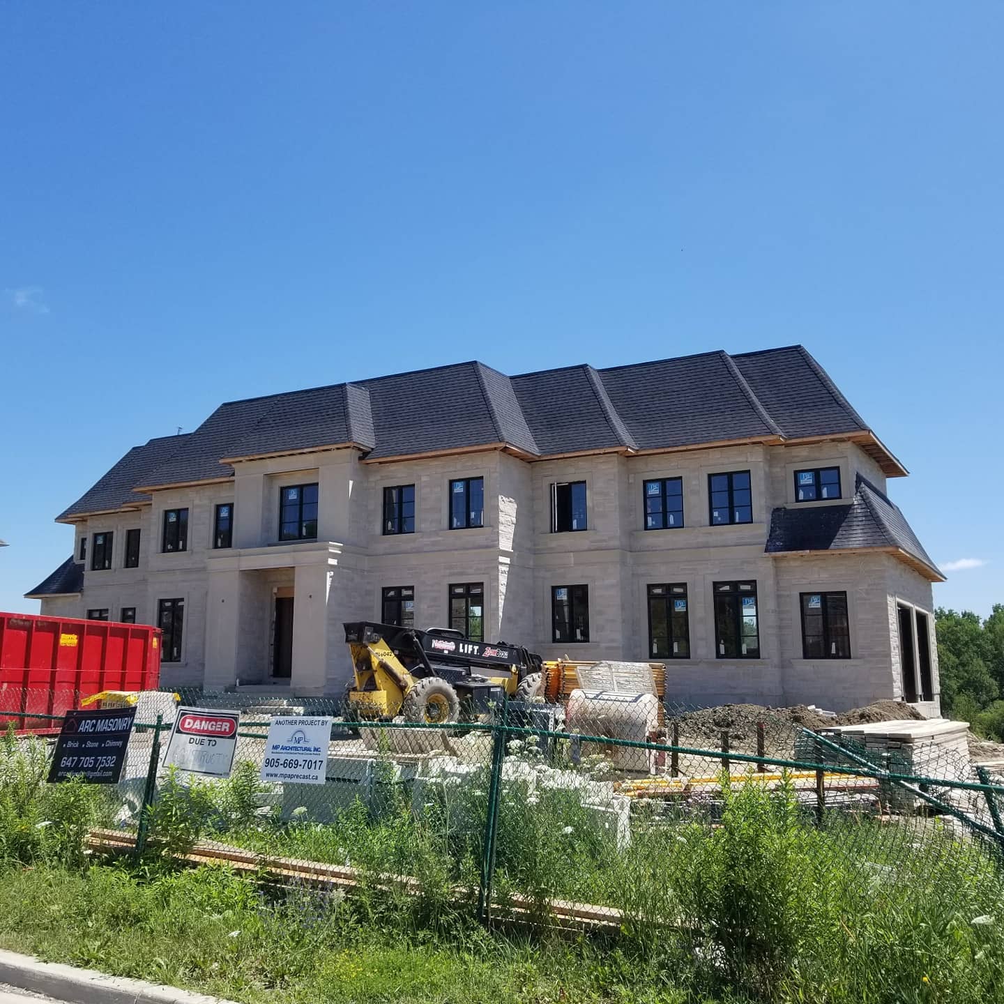 Site visit at this new custom home in Bradford-West Gwilimbury back in July