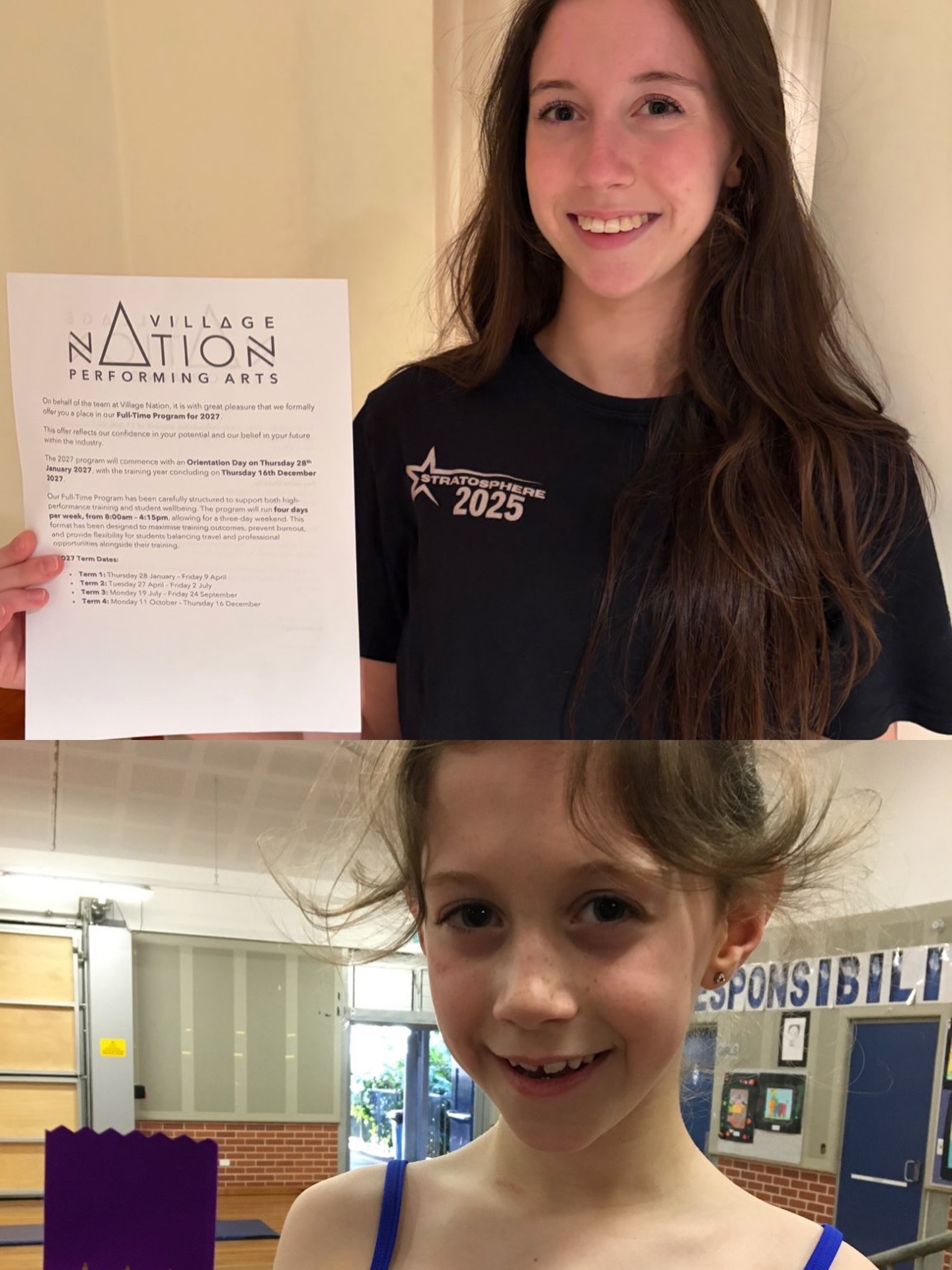 Today’s post is very special 💙 Beth has been a Stratosphere student for a very long time and in the middle of her ballet class on Tuesday evening found out her Audition to Village Nations Full Time program was successful.
We are so very proud of Beth and excited she has taken the step to chase her dance dreams ✨
@village_nation