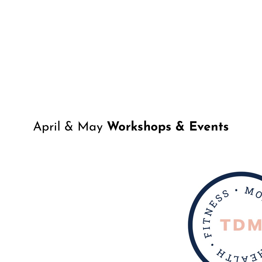 We have a few workshops & special classes in April & May! It makes me so happy to collaborate with expert teachers & doctors. Sign up for our newsletter to stay in the loop/to register & find details below.
Friday, April 10th, 6:30PM
❗️F45 x The Danaher Method
Pre/Postnatal Pelvic Floor & Breath Workshop
F45 Dumbo and The Danaher Method are hosting a pre/postnatal pelvic floor workshop that will focus on pelvic health and breath. You will learn breathing techniques and biomechanics for strength training during and after pregnancy as well as talk busy some common myths.
Location: F45 in Dumbo
Registration: thru F45 Dumo
Saturdays, April 18th 11:15AM & May 16th 12:15PM
❗️The Danaher Method Roll & Release
Our self-care, self-myofascial release class that I offer a few times a year. In this class we focus on breath, body awareness, and intentional movement to support deep relaxation and nervous system regulation.
Location: The Floor on Atlantic
Registration: on our website
Monday, May 13 6:30PM
❗️A Pelvic Health Workshop with Beyond Basics Physical Therapy and The Danaher Method
Location: The Floor on Atlantic
Registration opens soon