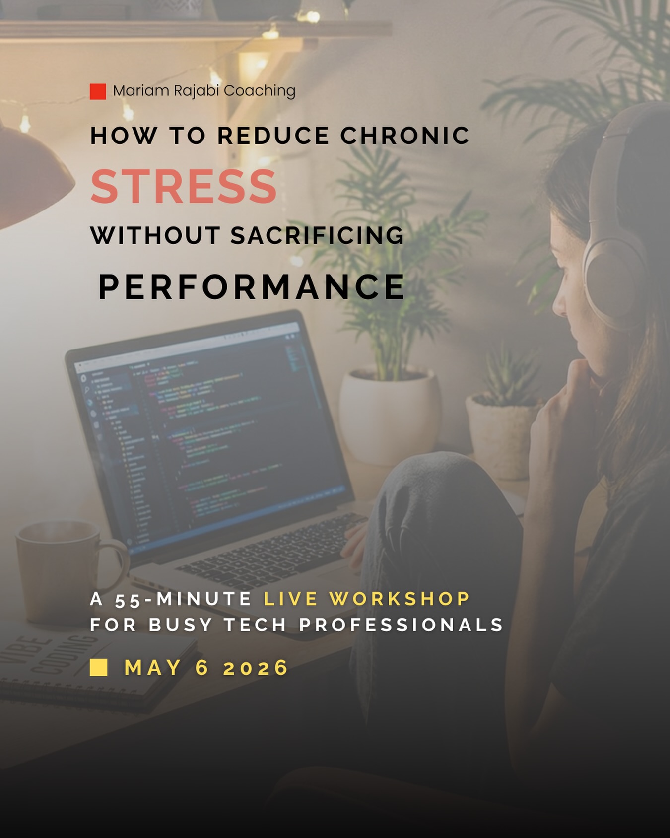 Link to registration page in my bio.
This Workshop Is for You If:
• You work in tech or another high-pressure environment
• You’re performing well, but feeling the cost internally
• You want practical tools to regulate stress without slowing down your ambition
In This 55-Minute Workshop, You’ll Learn
1. The 3 Work Patterns High Performers Default To Under Pressure
And how to keep them from draining your capacity.
2. How to Tell When Your Nervous System Is Stuck in “Work Mode”
Plus how to reset it after intense work periods.
3. How to Interrupt the Chronic Sense of Urgency
The pattern that keeps stress running even when nothing urgent is happening.
4. The 3-Minute Stress Regulation Protocol
For high-pressure moments like pre-meeting nerves, deadlines, or difficult conversations.
#TechMentalHealth
#TechBurnout
#ChronicStress
#NervousSystemRegulation
#BurnoutPrevention