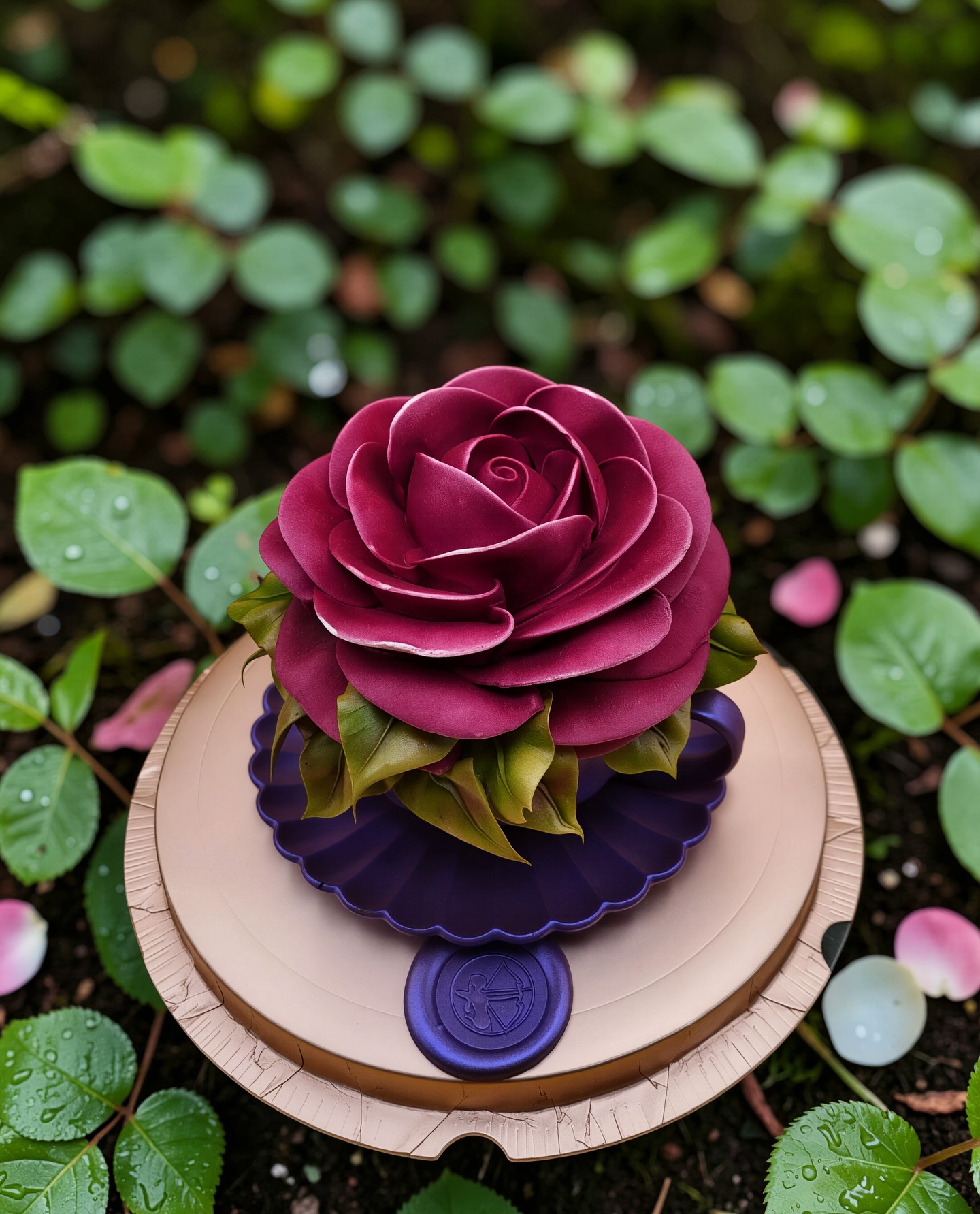 #rose #chocolate #marshmallow #edibleart #dessert