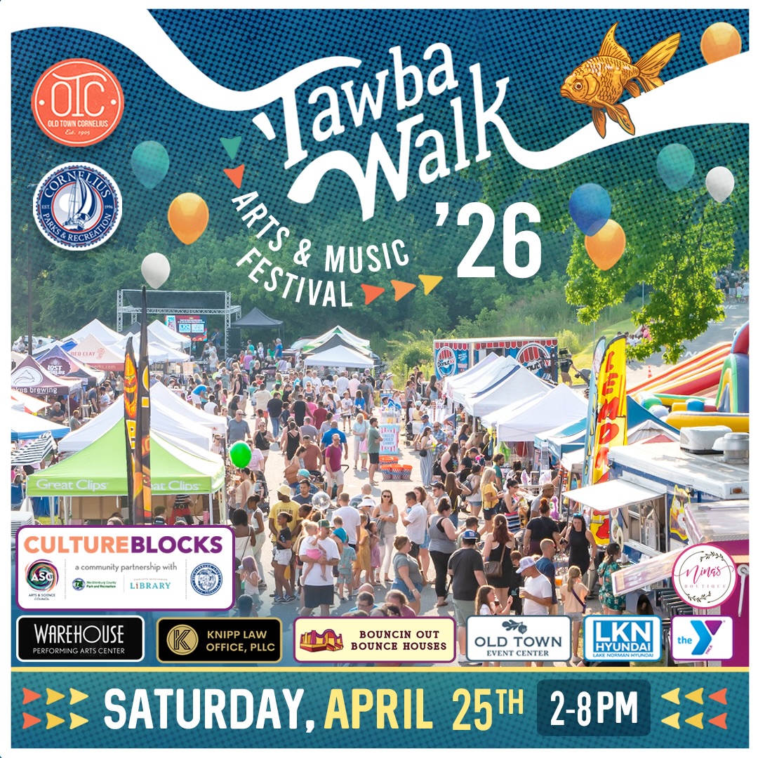 We took everything you love about Tawba Walk… and leveled it up 🔥
This isn’t your average stroll through Old Town… this is the one you plan your whole day around.
✨ 2 Kid Zones
🍔 11 Food Trucks
🍭 13 Sweet Treat spots
🐐 Petting Zoo | Face Painting | Gem Mining
🛍️ 125+ Vendors lining the streets
🎶 Live music ALL day on 2 stages
🍻 6 Local Craft Breweries
🎧 NEW for 2026- DJ energy taking over the food truck zone
…and don’t forget—your favorite Old Town spots will have their doors wide open all day 🙌
…plus a few surprises we’re not spilling just yet 👀
Sunshine, music in the streets, cold drinks in hand, and kids having the time of their lives… this is exactly why we love this town.
📍 Old Town Cornelius (OTC)
🗓️ April 25 | 2–8PM
Come early. Stay late. Run into everyone you know.
This one’s going to be something special 💫