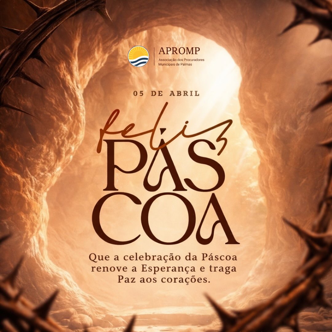 Nesta Páscoa, celebramos a força da renovação e a importância dos laços que nos unem.
Que este período traga confiança no futuro e a certeza de que a justiça e a solidariedade são os pilares de uma sociedade melhor.
Que a luz desta data ilumine cada lar.
Uma feliz e abençoada Páscoa é o que deseja a APROMP. 💛